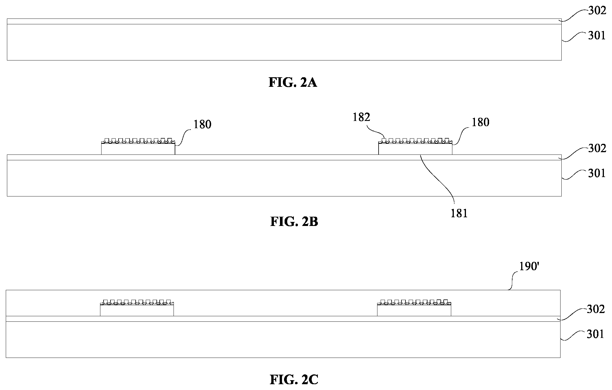 Patent US12568864 Figure 2 – Stacked package structure including a chip disposed on a redistribution layer and a molding layer comprises a recess