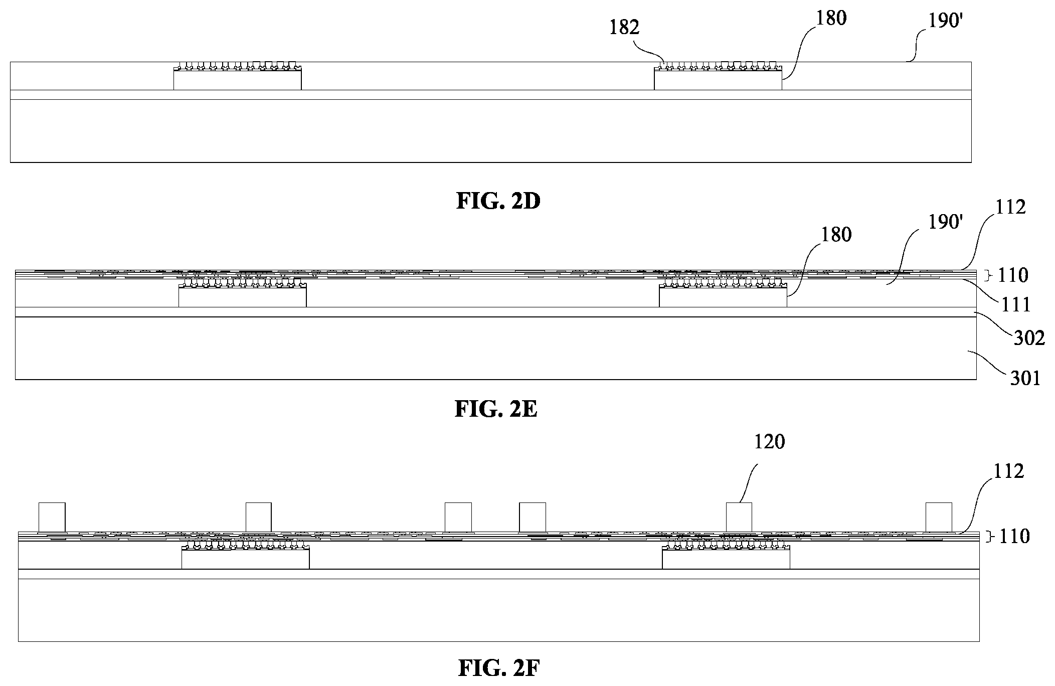 Patent US12568864 Figure 3 – Stacked package structure including a chip disposed on a redistribution layer and a molding layer comprises a recess
