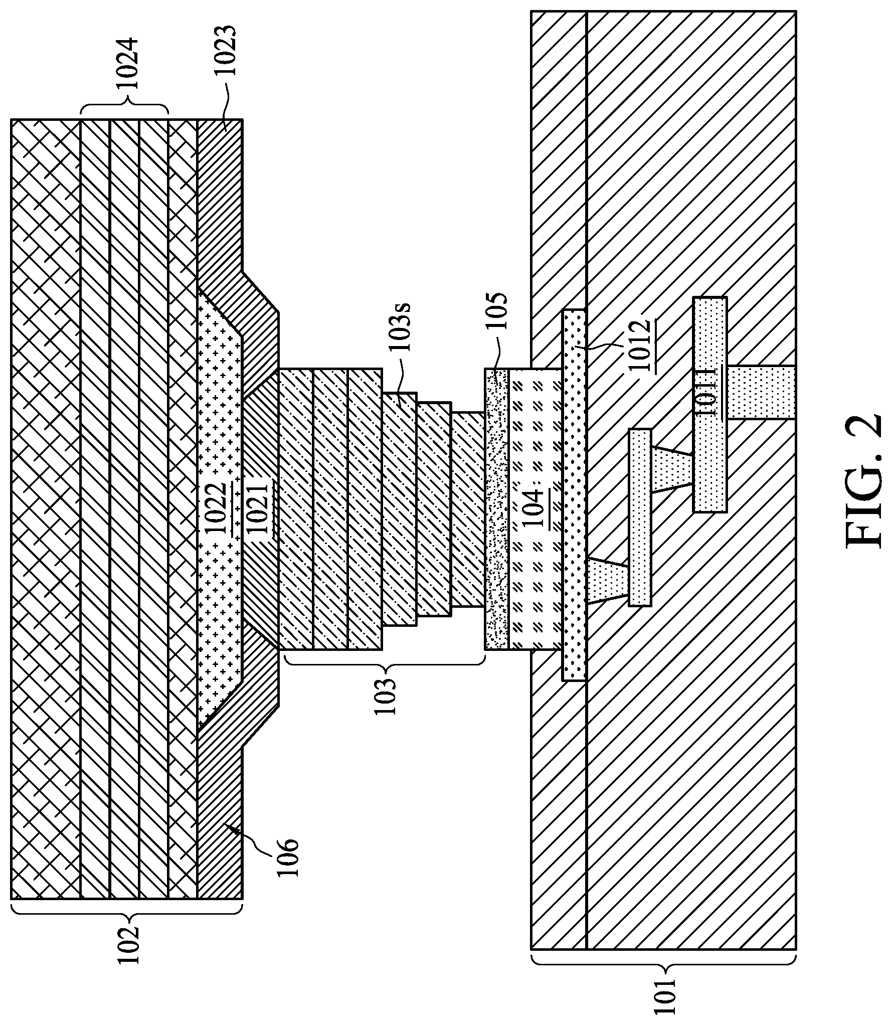Patent US12568866 Figure 2 – Semiconductor structure and method of manufacturing the same