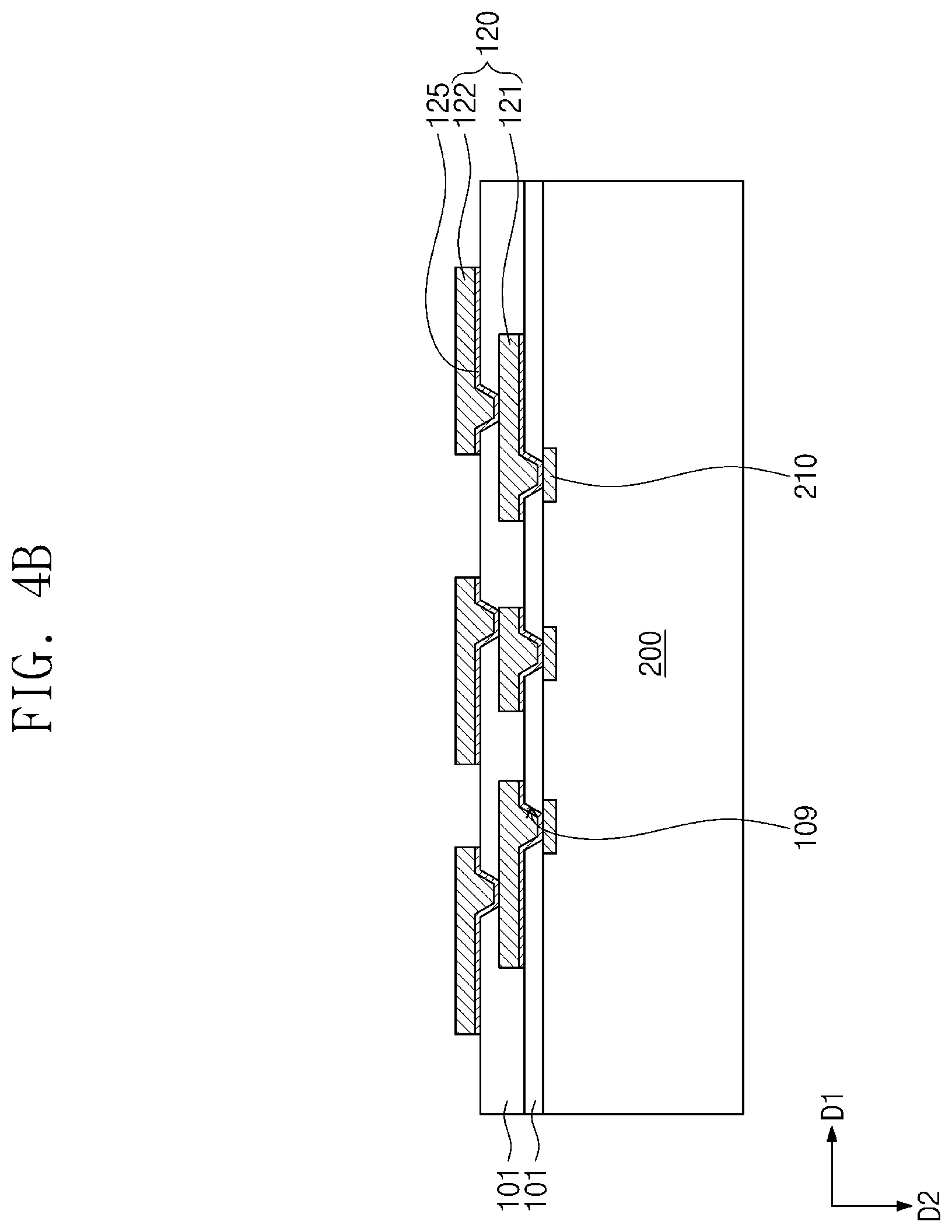 Patent US12568867 Figure 5 – Semiconductor package including under-bump protection patterns and method of manufacturing the semiconductor package