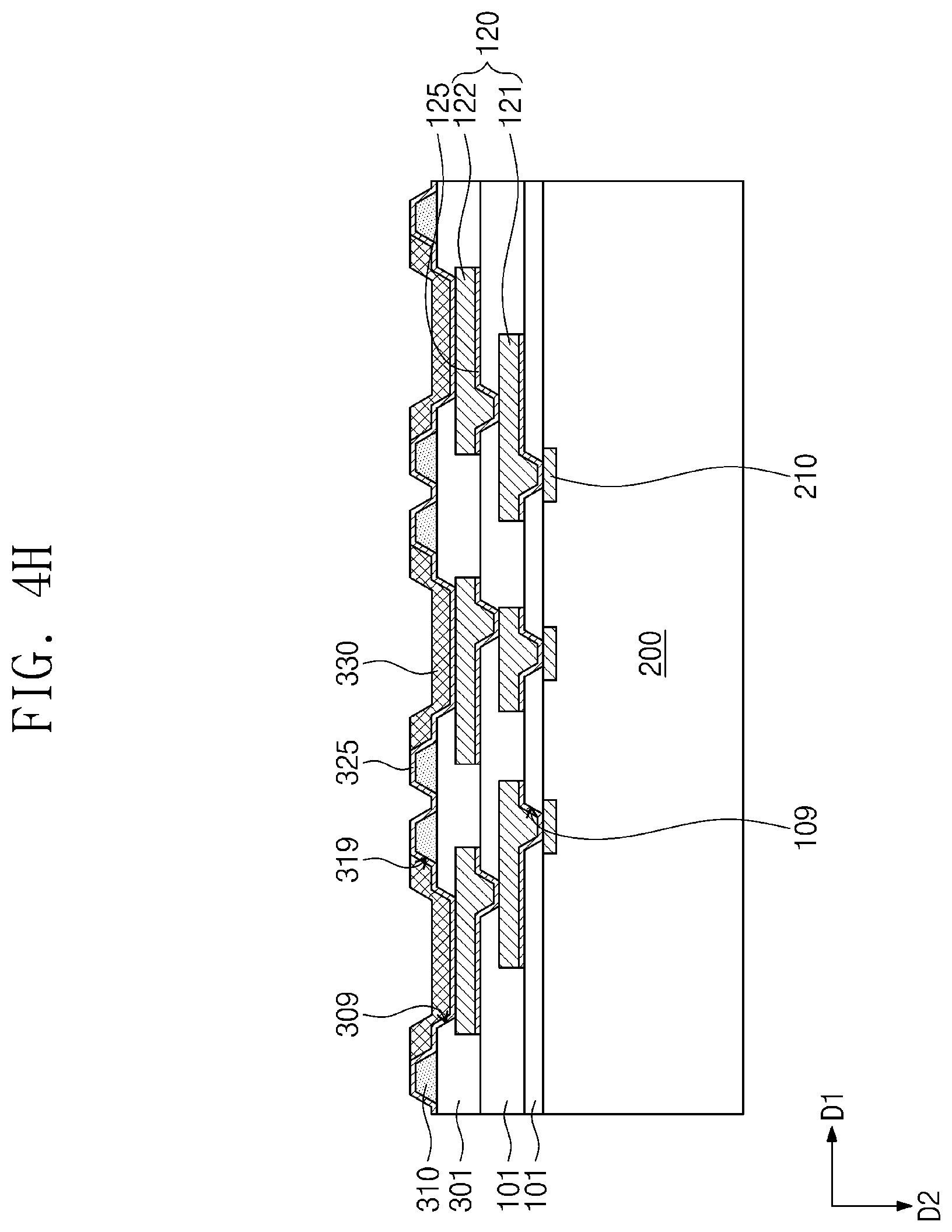 Patent US12568867 Figure 11 – Semiconductor package including under-bump protection patterns and method of manufacturing the semiconductor package