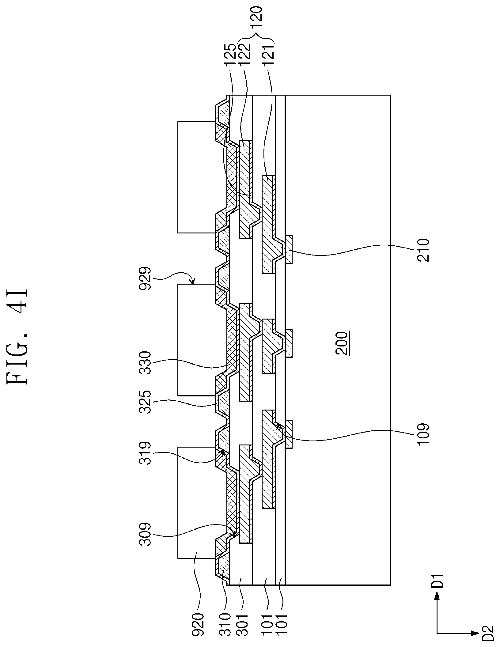 Patent US12568867 Figure 12 – Semiconductor package including under-bump protection patterns and method of manufacturing the semiconductor package