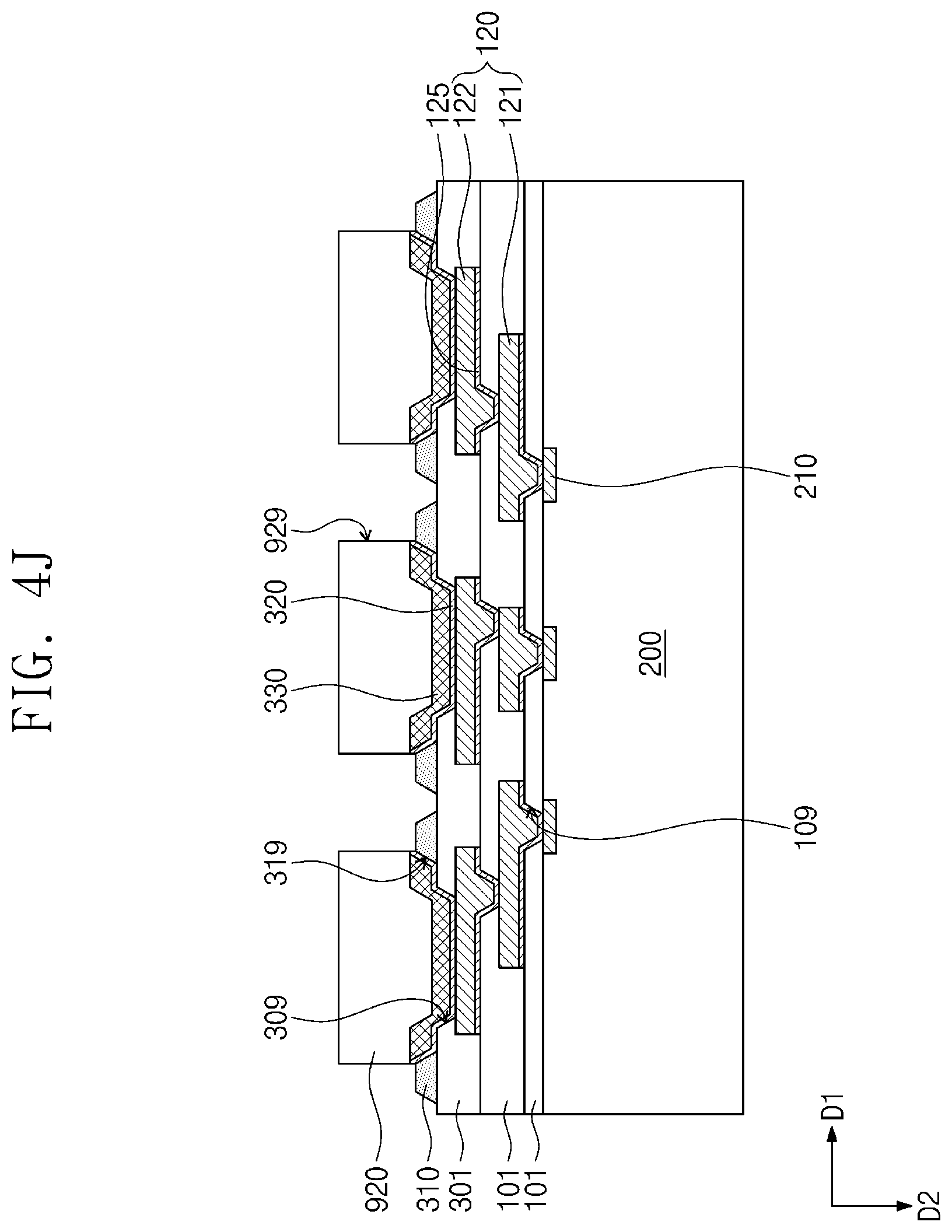 Patent US12568867 Figure 13 – Semiconductor package including under-bump protection patterns and method of manufacturing the semiconductor package