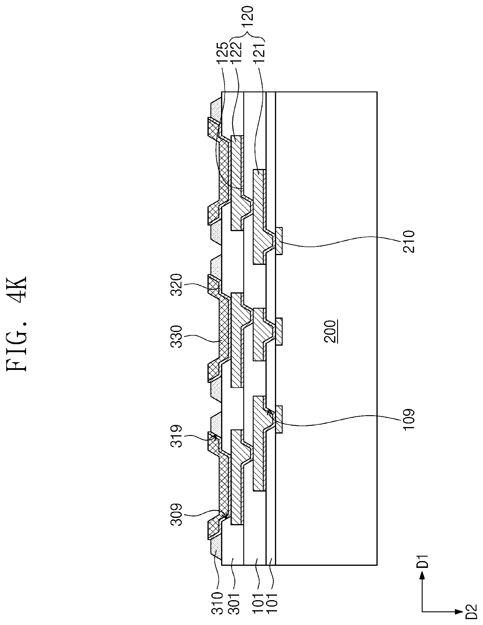 Patent US12568867 Figure 14 – Semiconductor package including under-bump protection patterns and method of manufacturing the semiconductor package