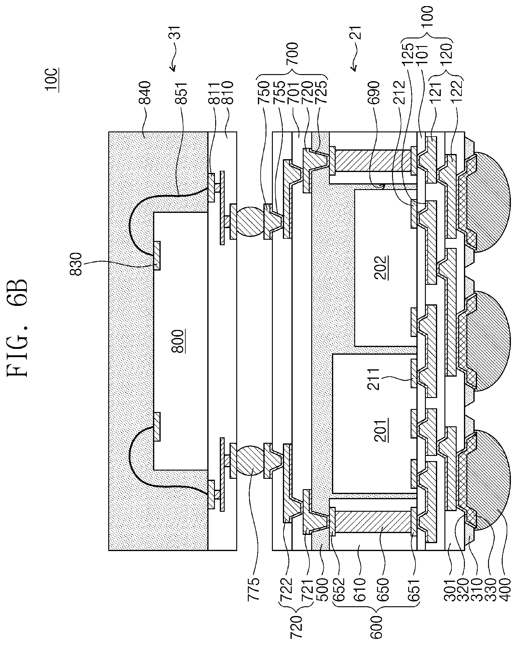 Patent US12568867 Figure 18 – Semiconductor package including under-bump protection patterns and method of manufacturing the semiconductor package