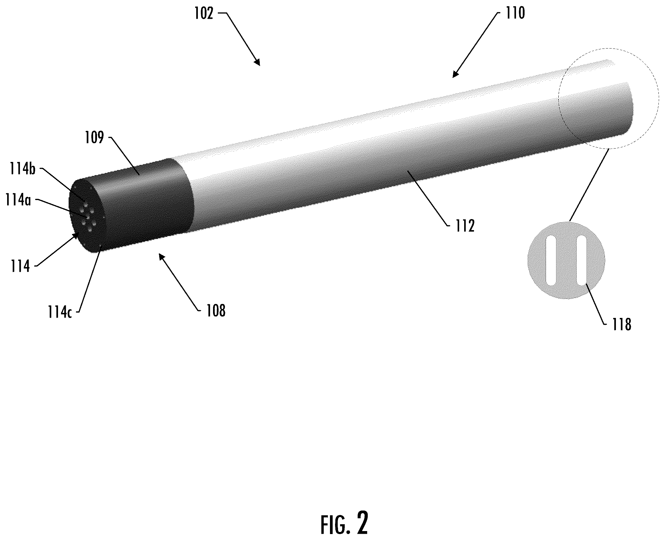 Patent US12569004 Figure 2 – Aerosol delivery device with separable heat source and substrate