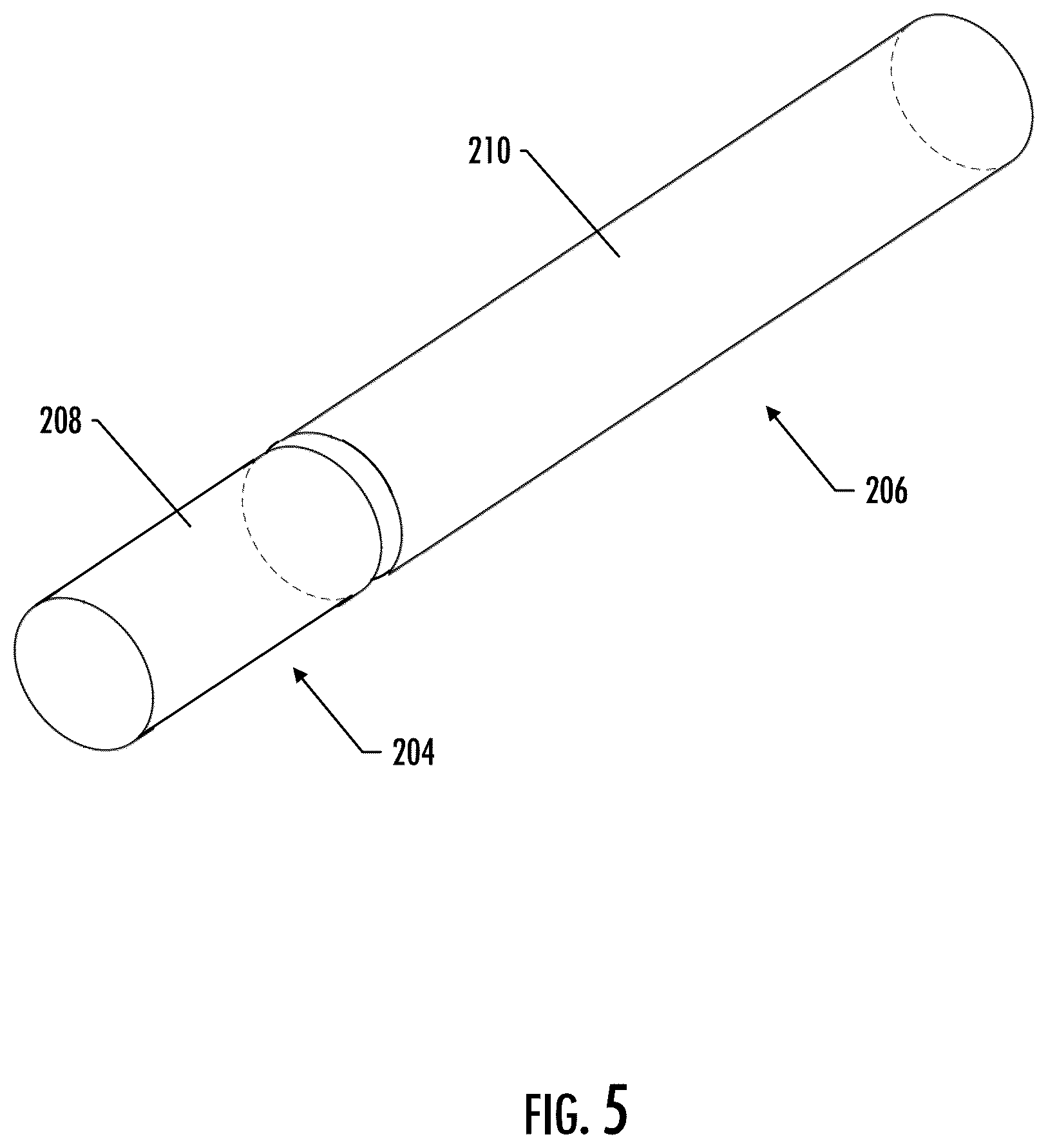 Patent US12569004 Figure 5 – Aerosol delivery device with separable heat source and substrate