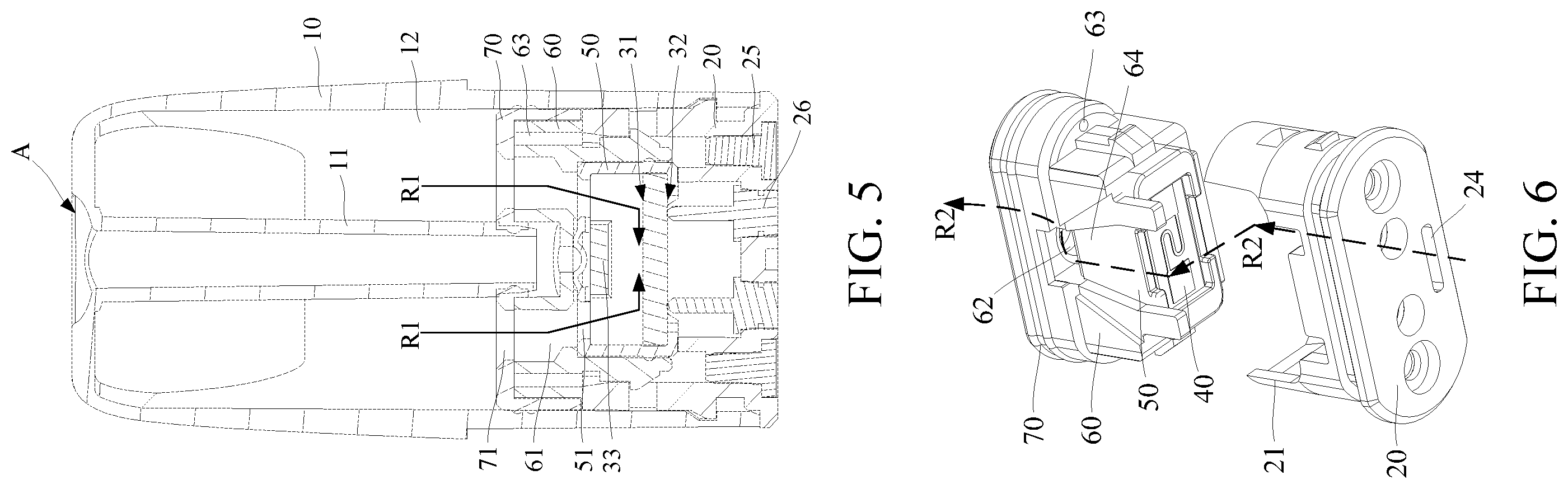 Patent US12569007 Figure 5 – E-cigarette vaporizer and e-cigarette