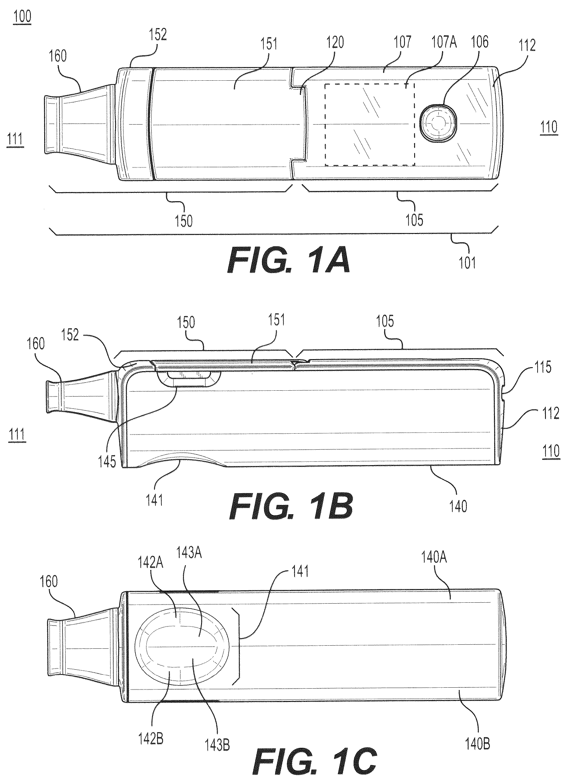 Patent US12569008 Figure 1 – Heat-not-burn (HNB) aerosol generating devices and capsules