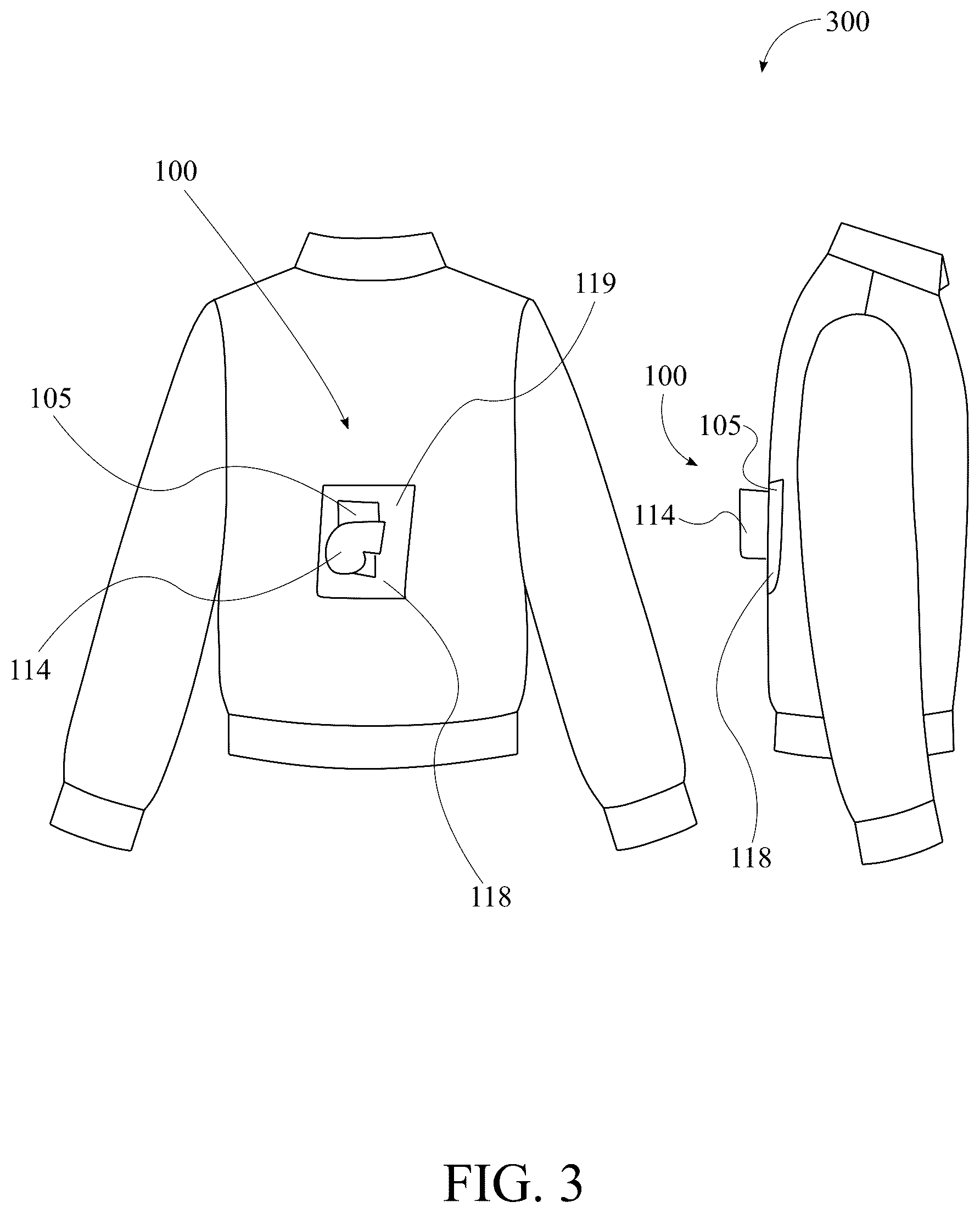 Patent US12569014 Figure 3 – Portable cooling device