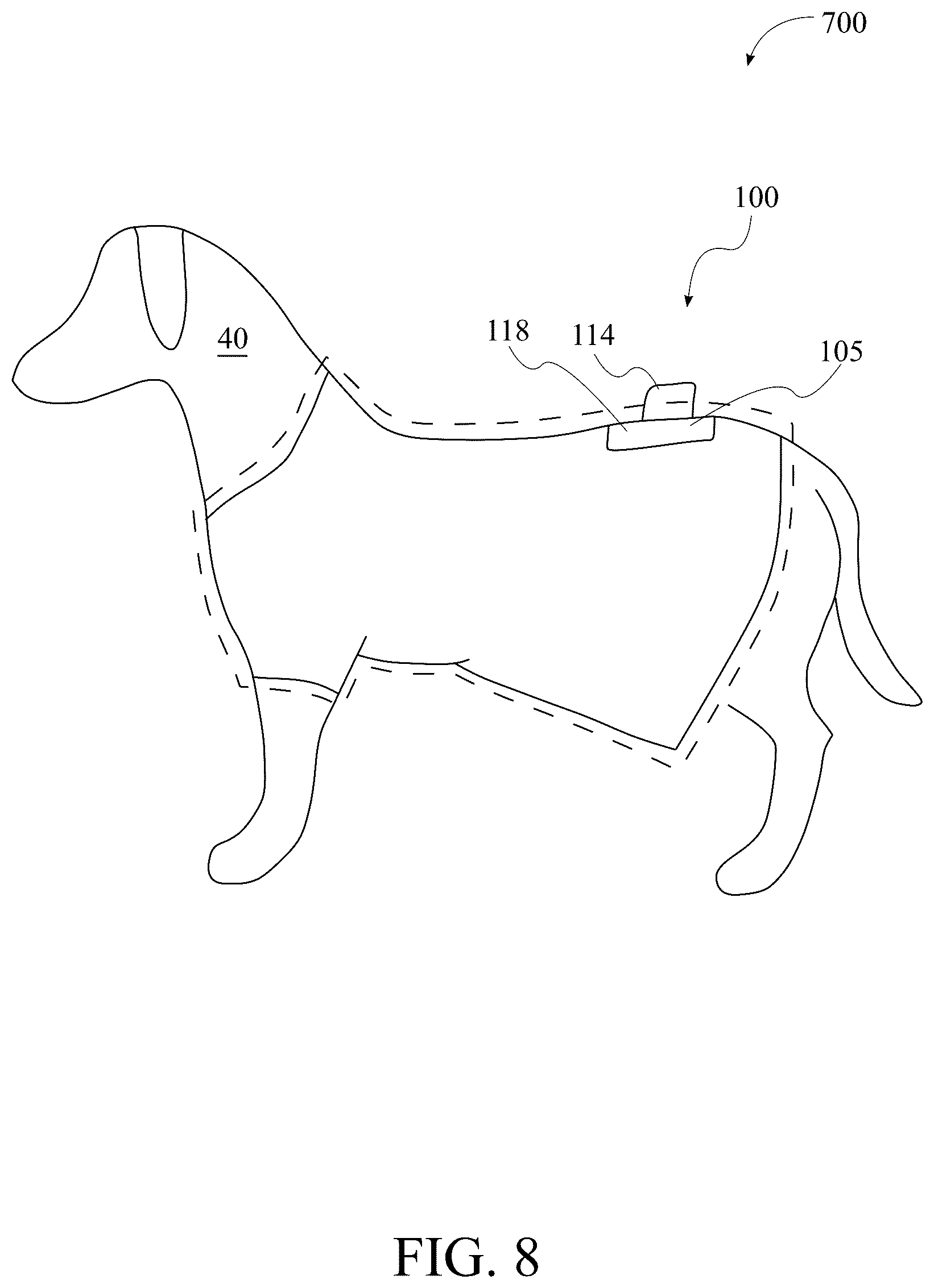 Patent US12569014 Figure 8 – Portable cooling device