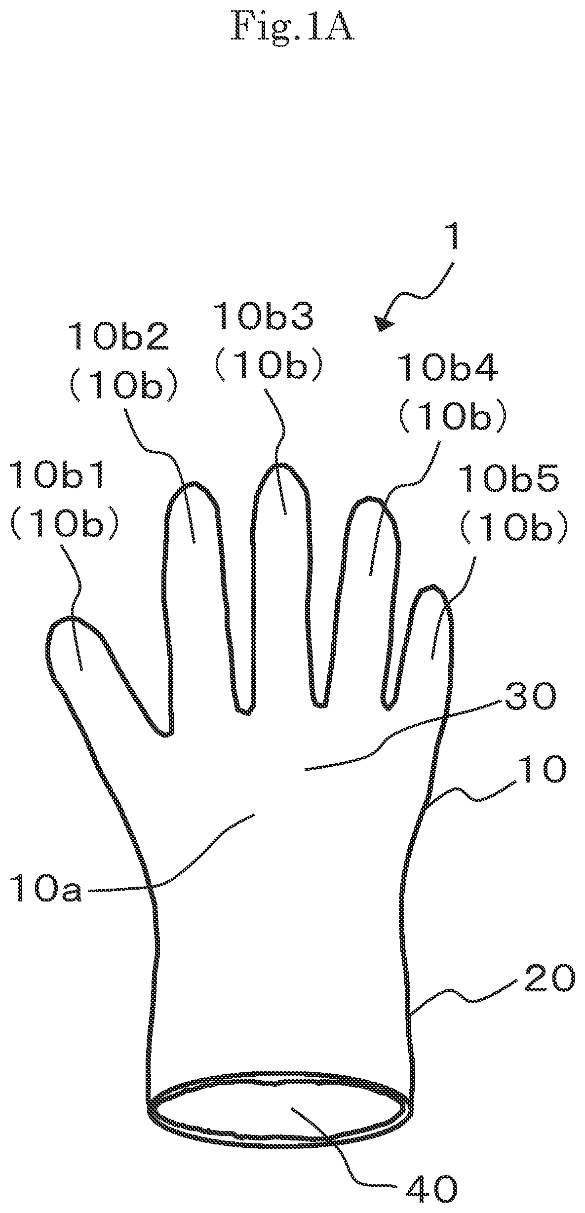Patent US12569017 Figure 1 – Glove