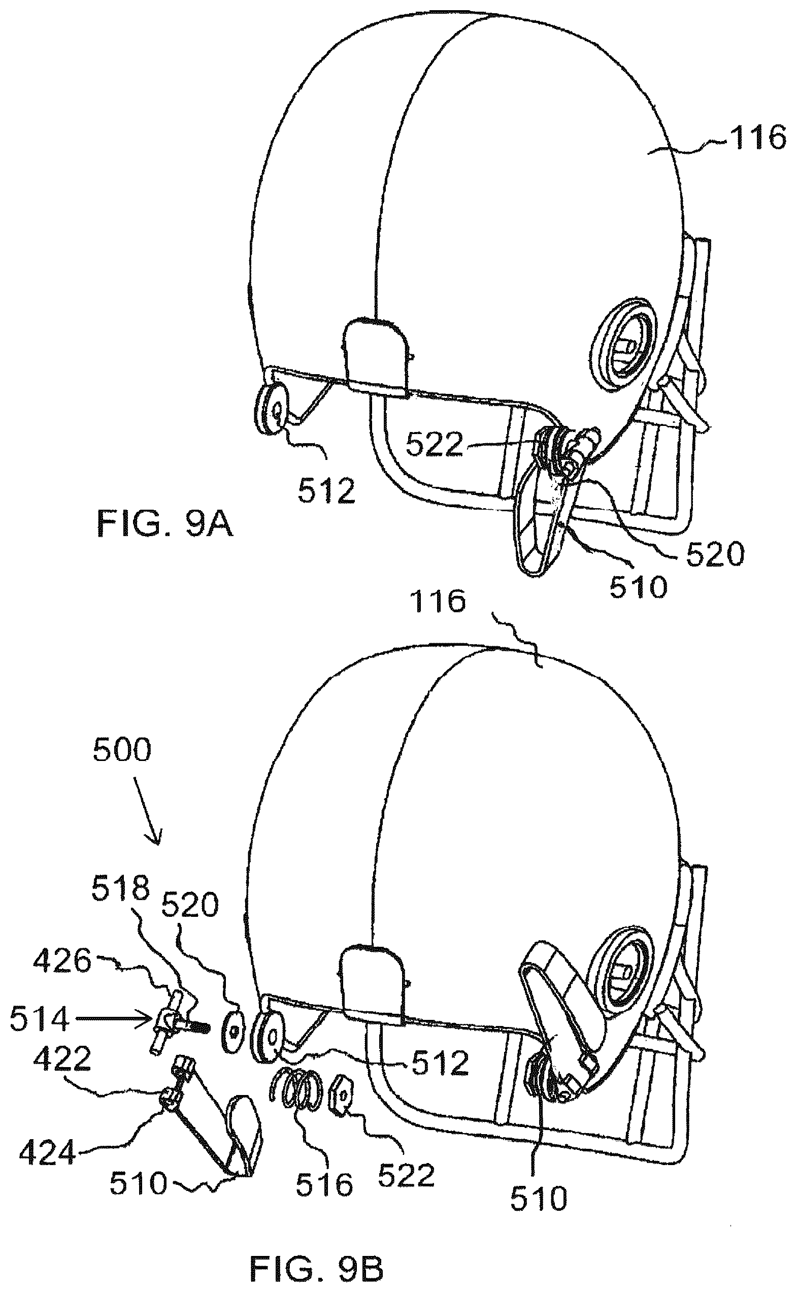Patent US12569021 Figure 6 – Apparatus for minimizing the effects of impact forces to the skull