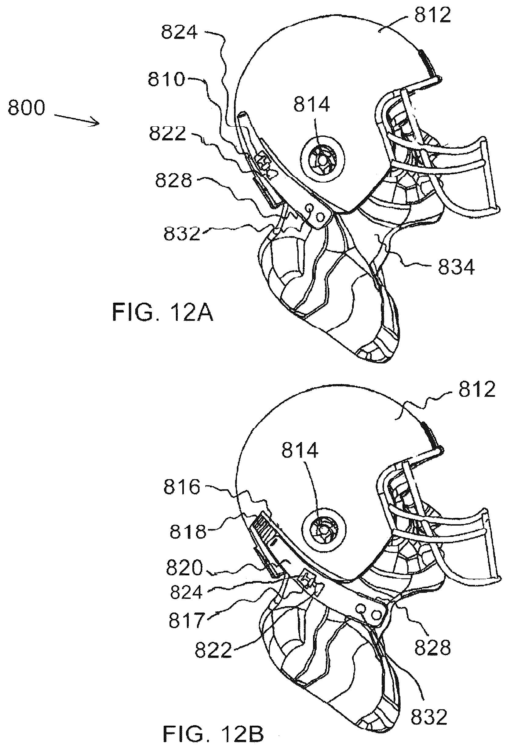 Patent US12569021 Figure 9 – Apparatus for minimizing the effects of impact forces to the skull