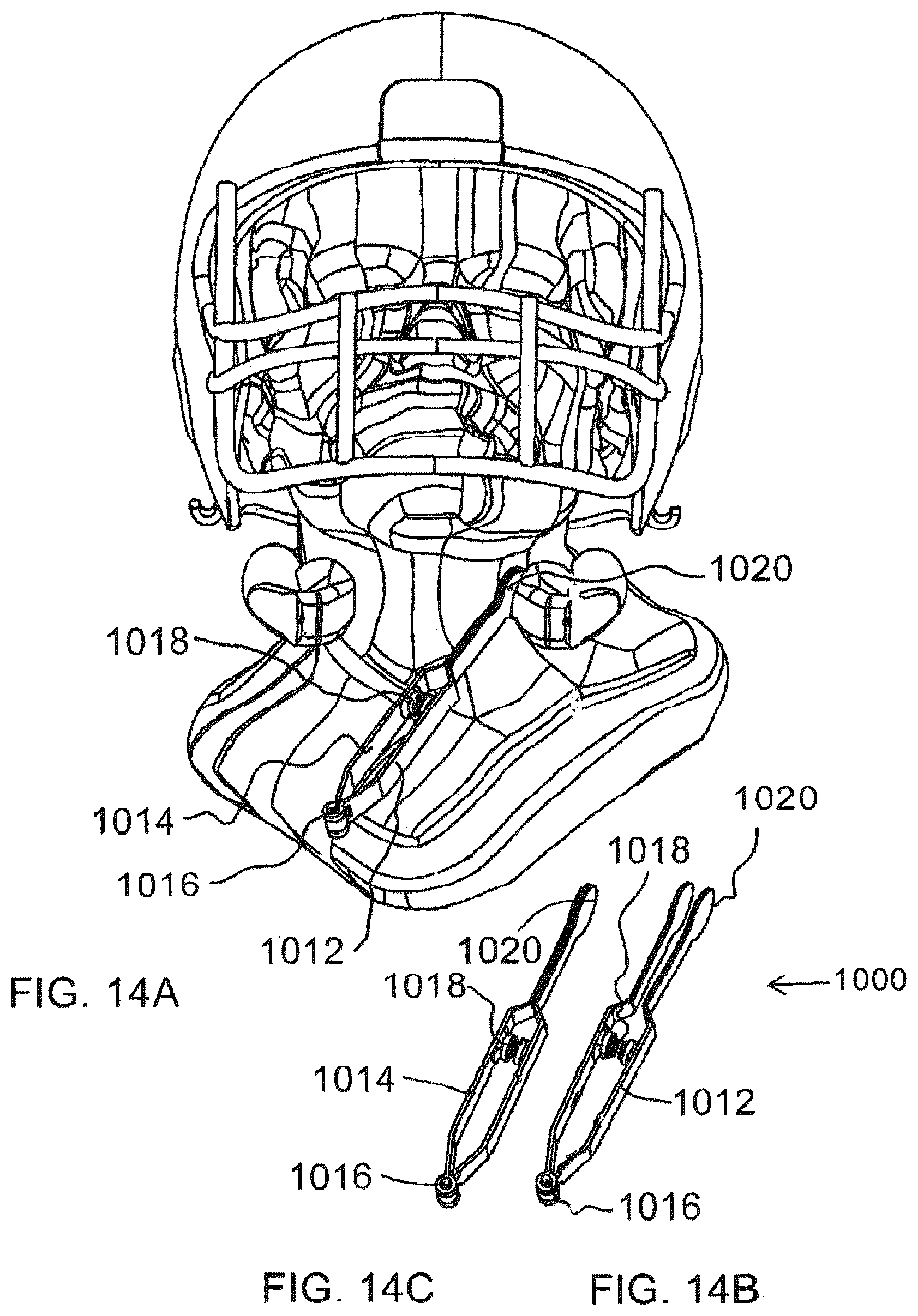 Patent US12569021 Figure 11 – Apparatus for minimizing the effects of impact forces to the skull