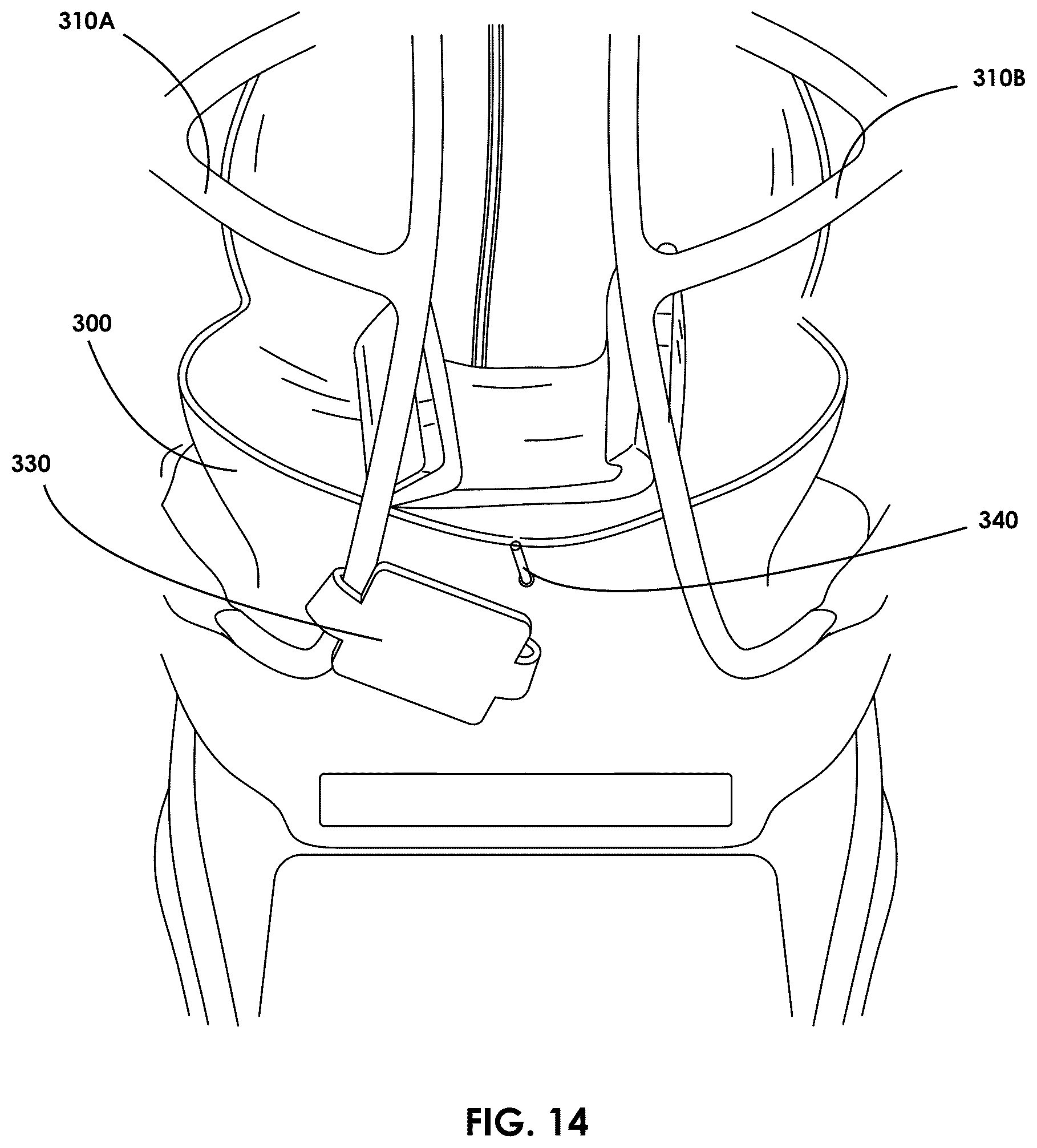 Patent US12569024 Figure 14 – Impact protection suit