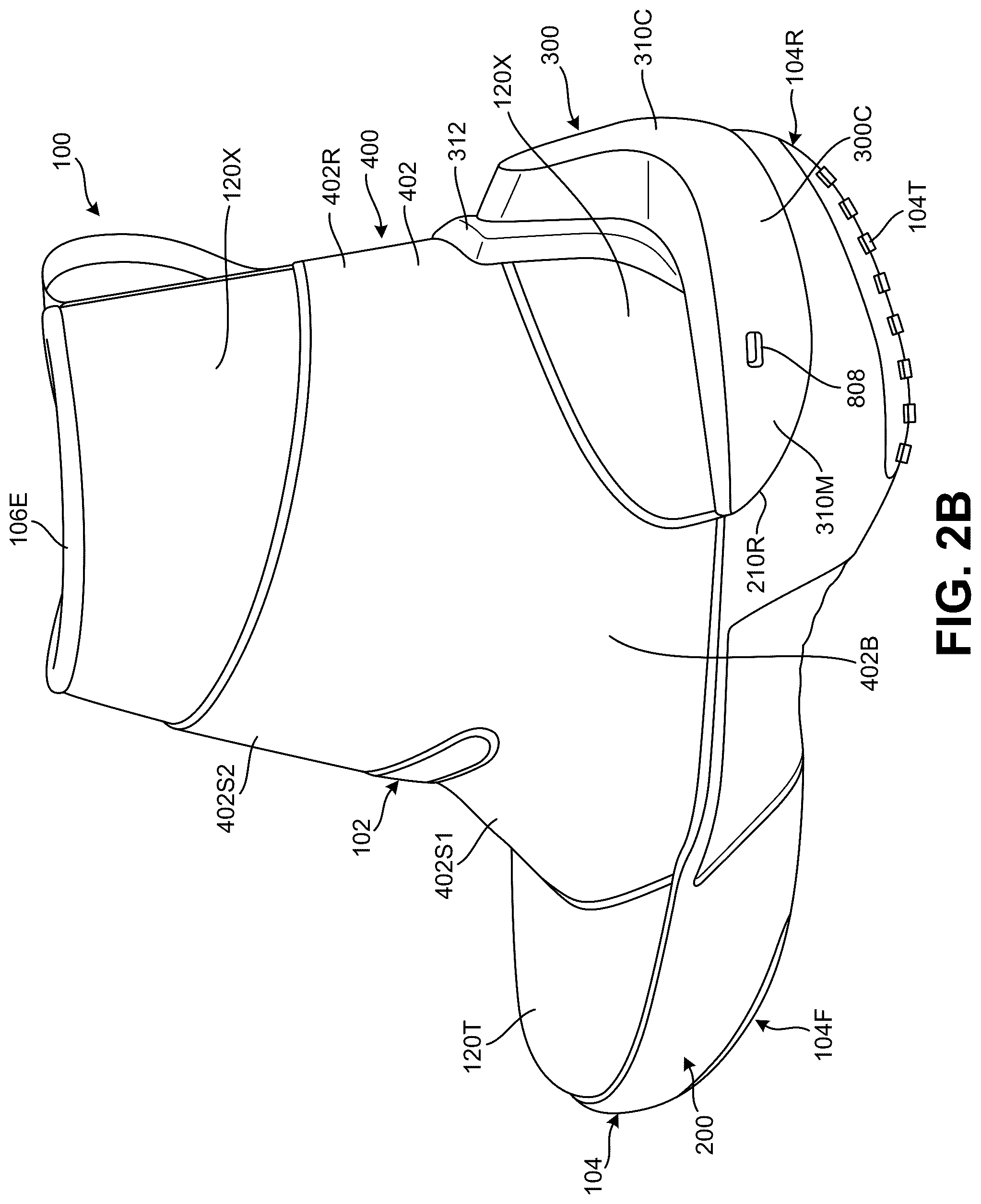 Patent US12569025 Figure 3 – Footwear structures providing compression and thermal treatment