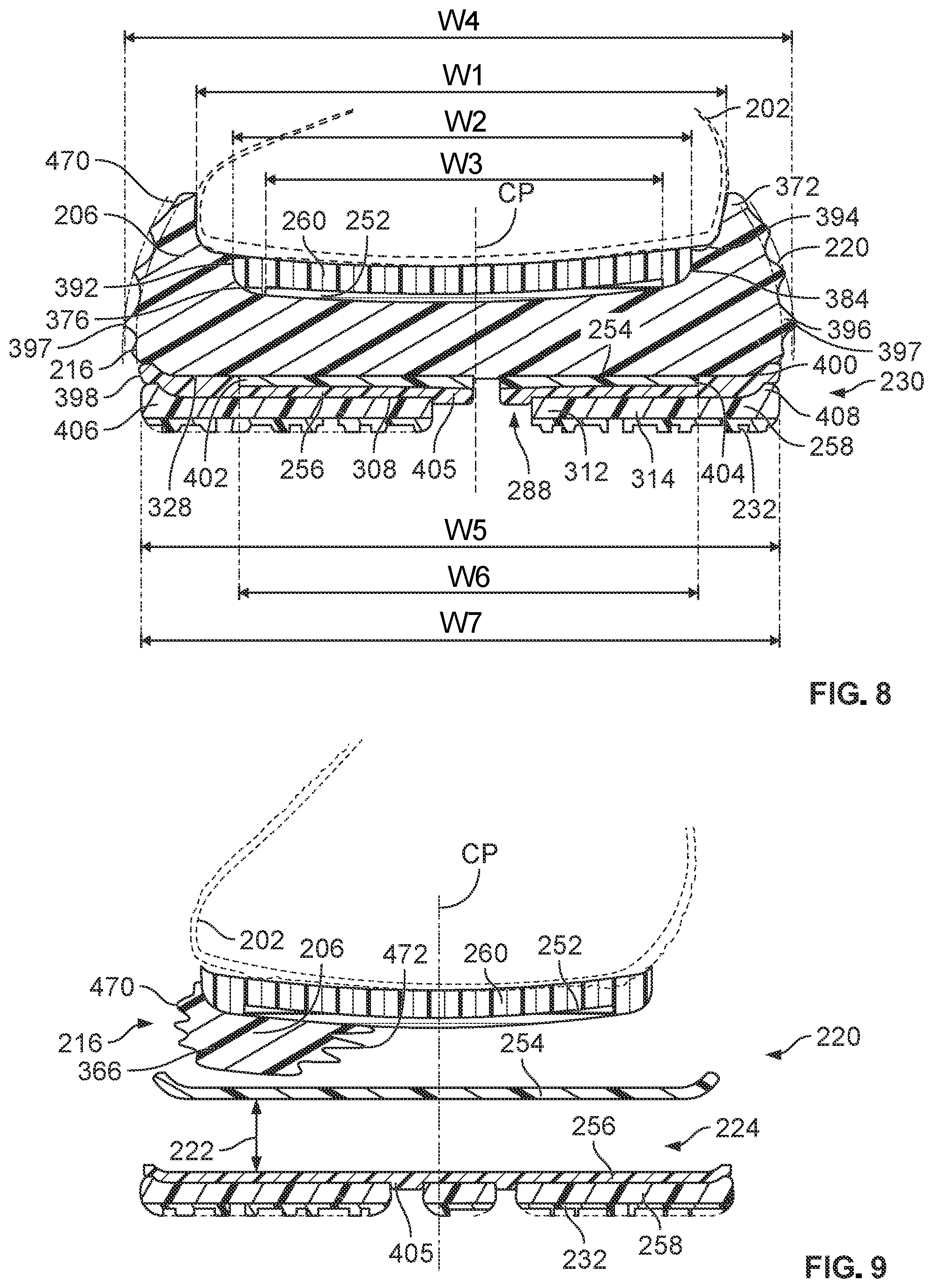 Patent US12569031 Figure 7 – Sole structure for an article of footwear