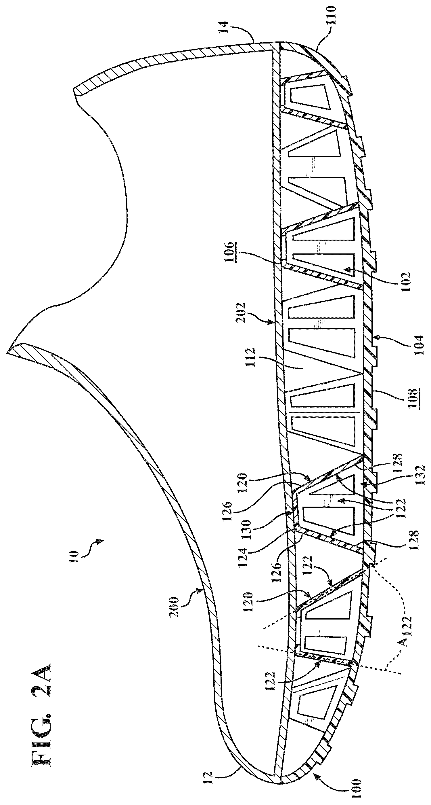 Patent US12569033 Figure 2 – Cushioning structure for article of footwear