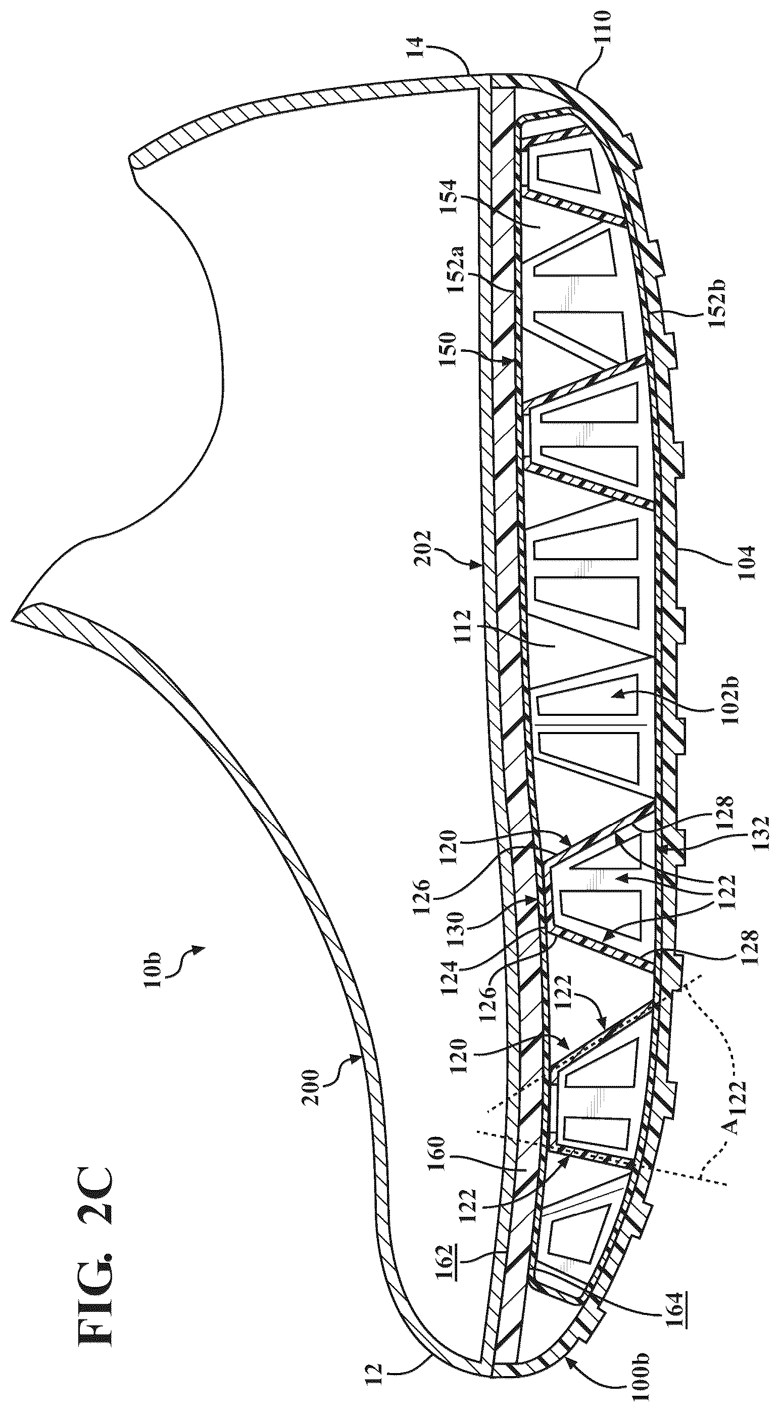 Patent US12569033 Figure 4 – Cushioning structure for article of footwear