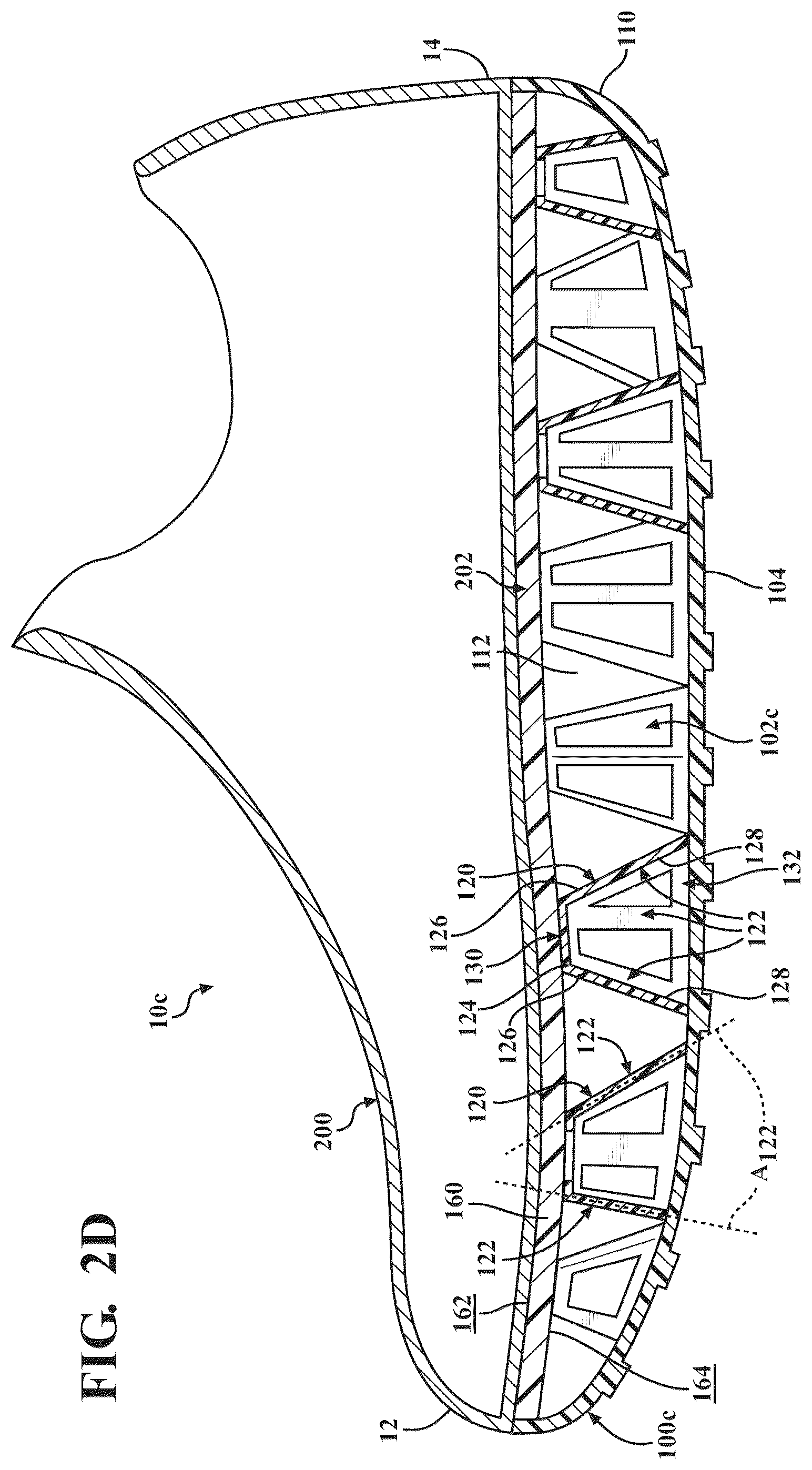 Patent US12569033 Figure 5 – Cushioning structure for article of footwear