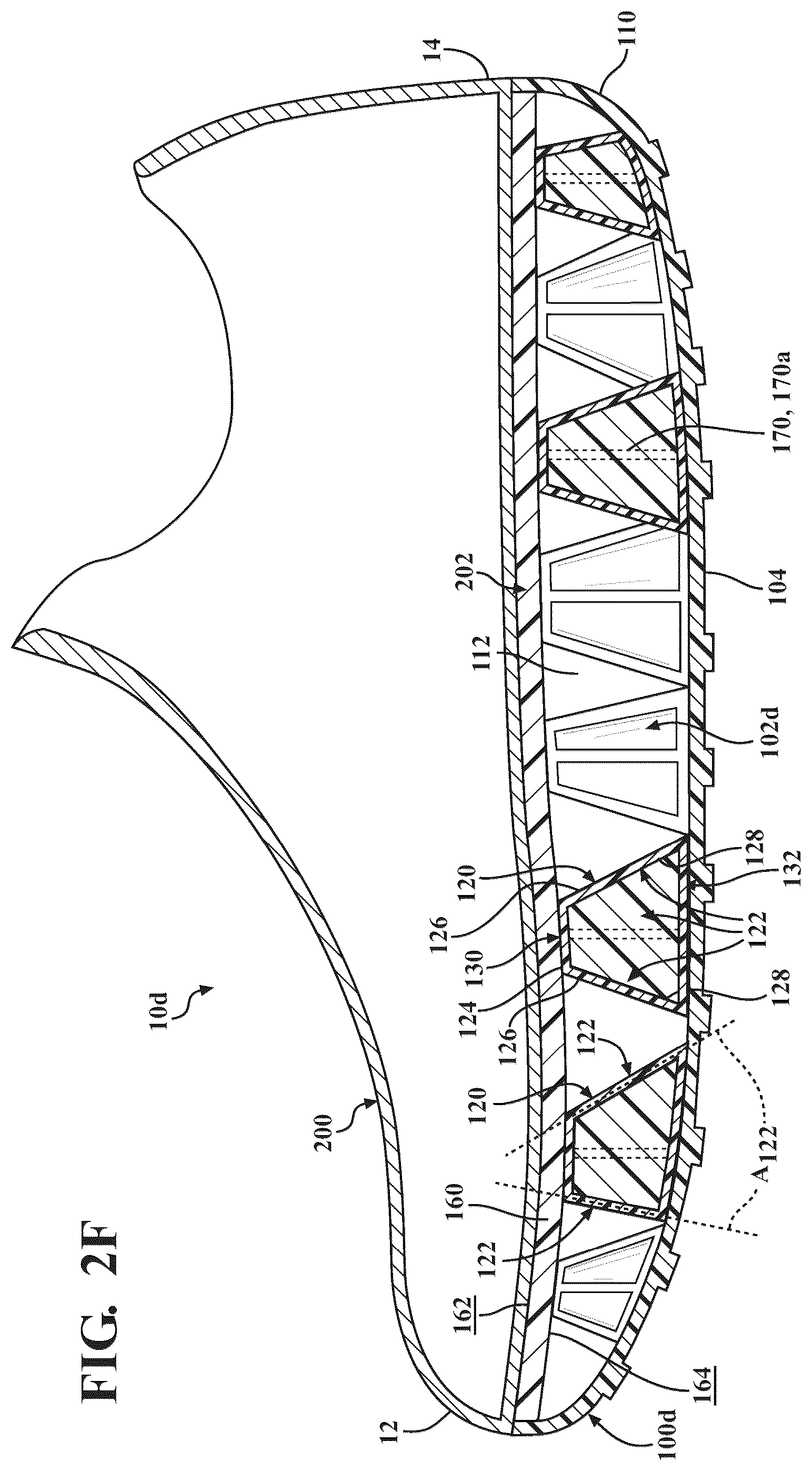 Patent US12569033 Figure 7 – Cushioning structure for article of footwear