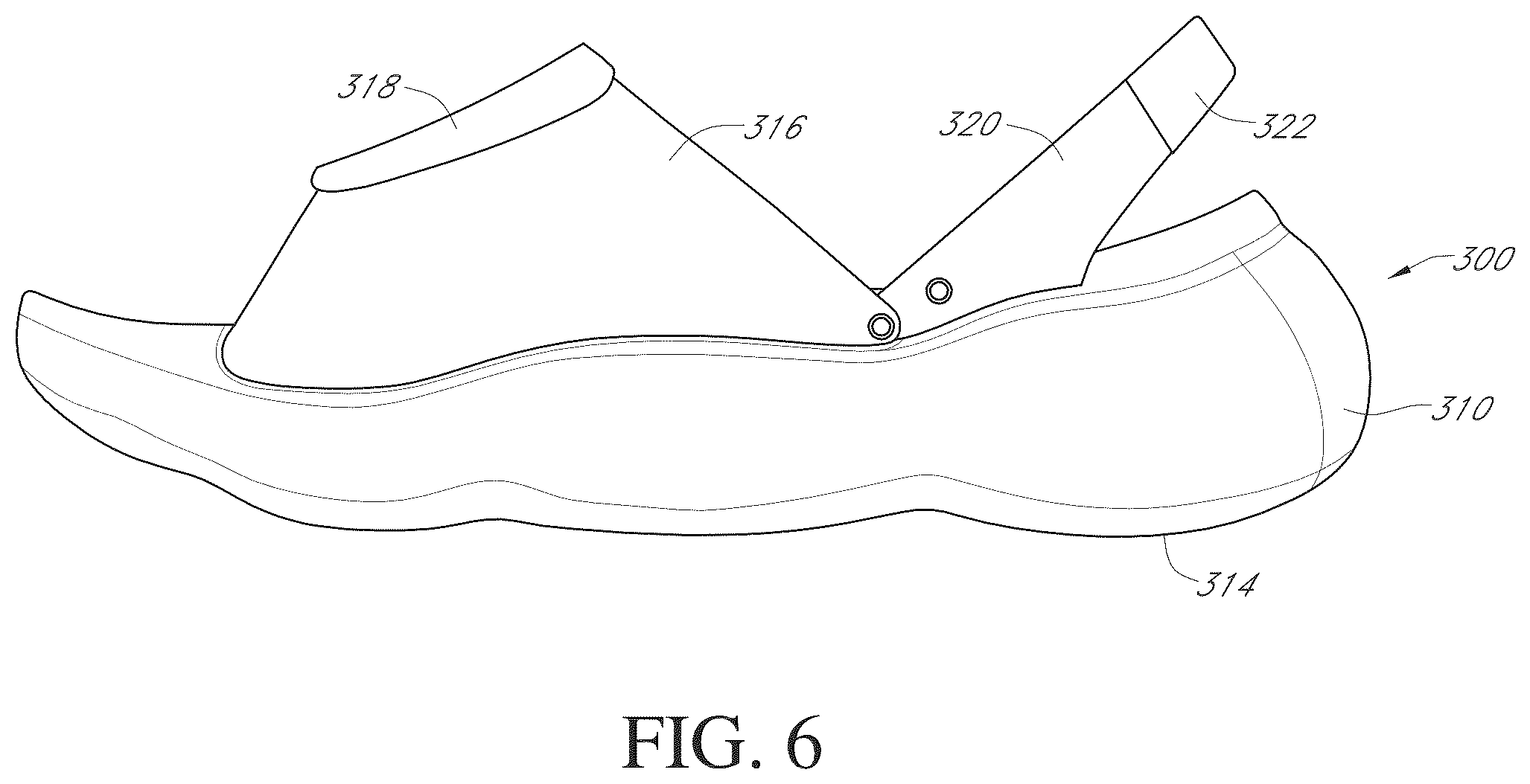 Patent US12569035 Figure 6 – Adhesive insert for shoe sole cleaning and protection
