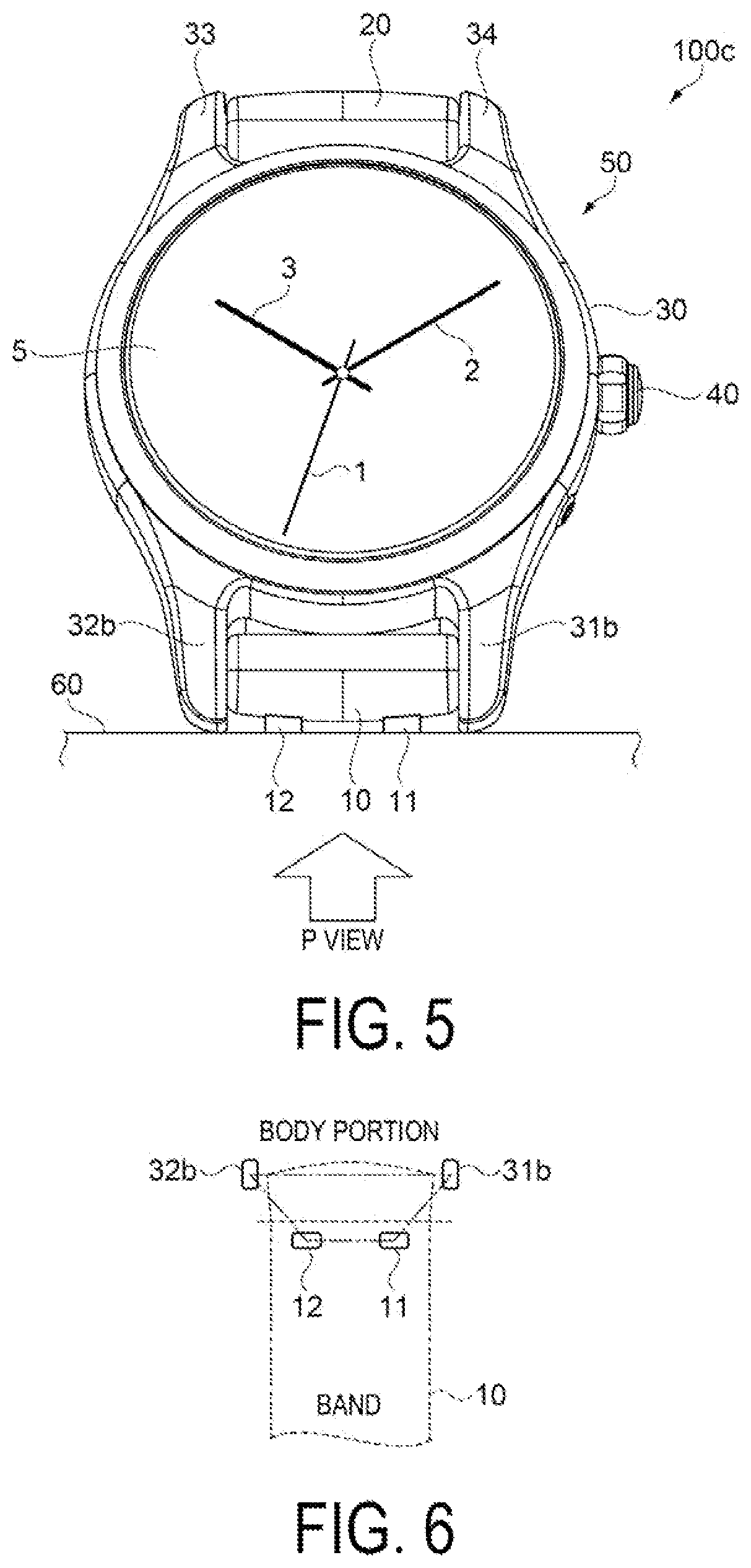 Patent US12569039 Figure 4 – Band and timepiece
