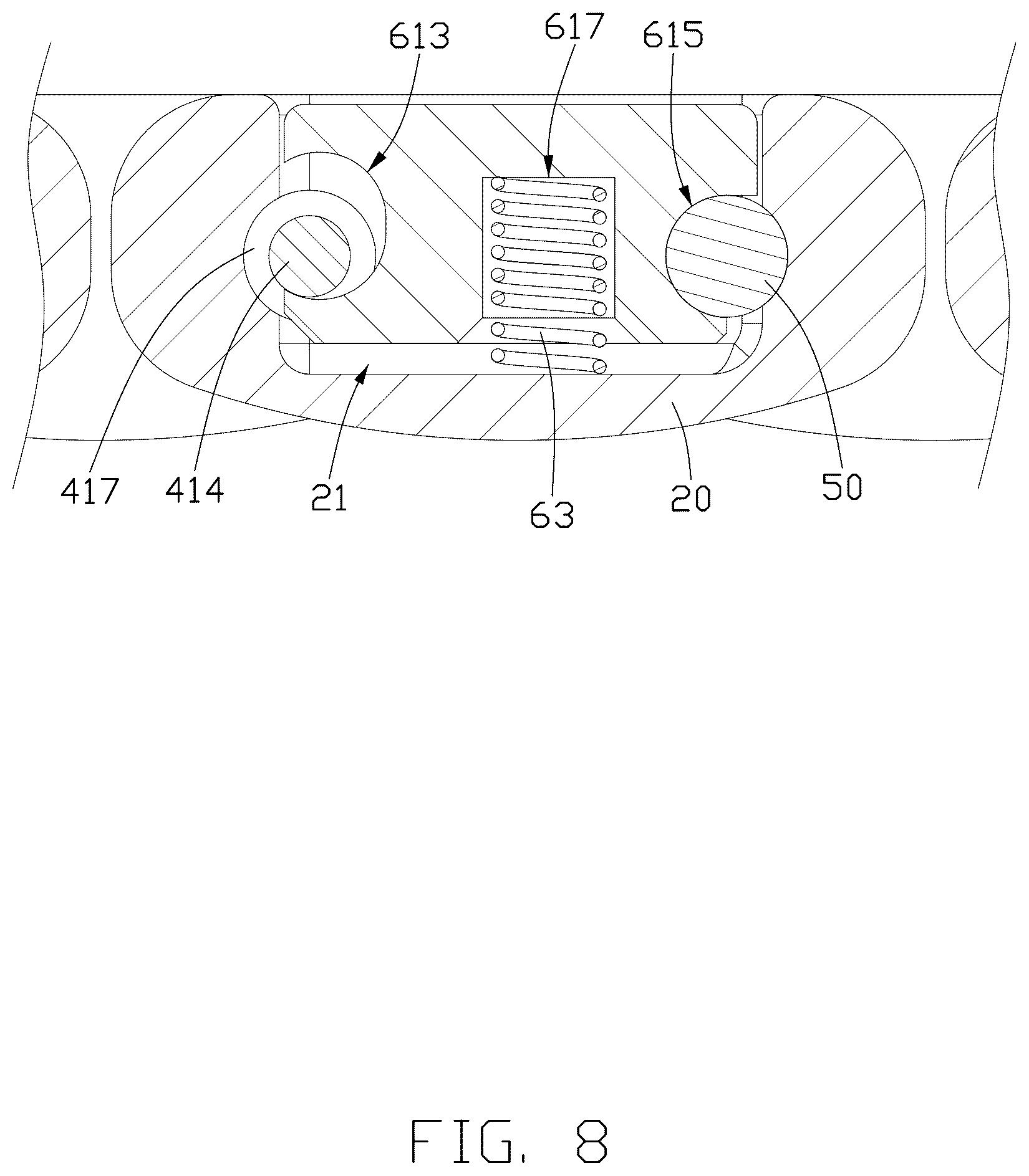 Patent US12569040 Figure 8 – Adjustable-length watch strap