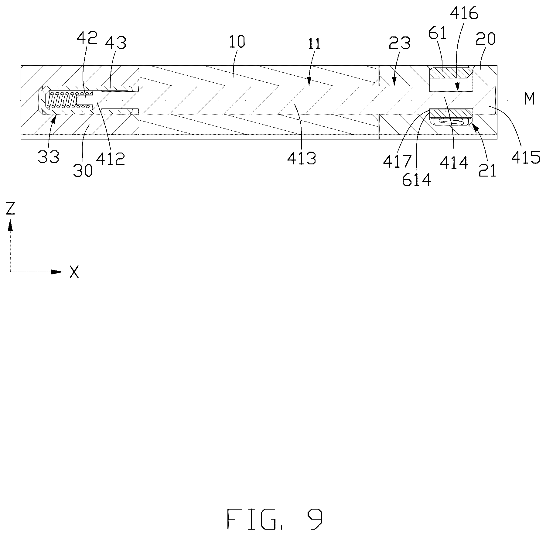 Patent US12569040 Figure 9 – Adjustable-length watch strap