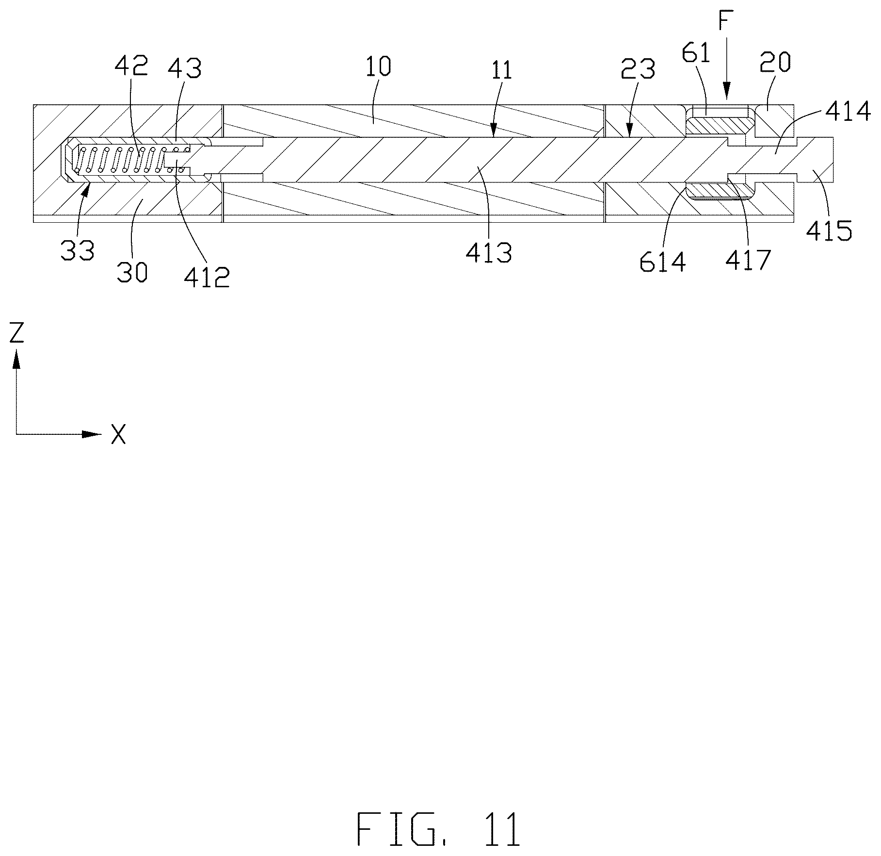 Patent US12569040 Figure 11 – Adjustable-length watch strap