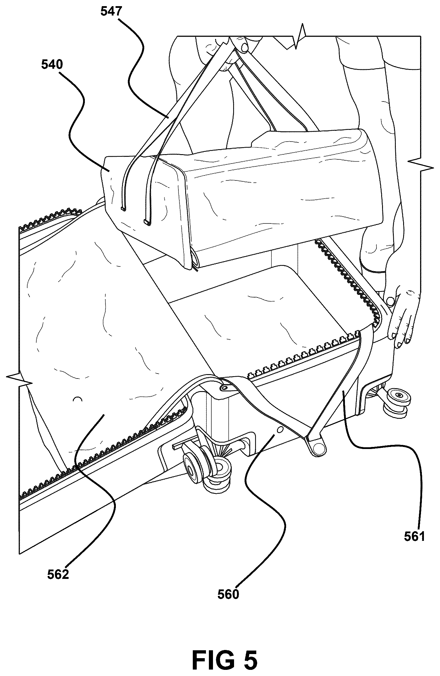 Patent US12569042 Figure 5 – Apparatus and method for mobile office