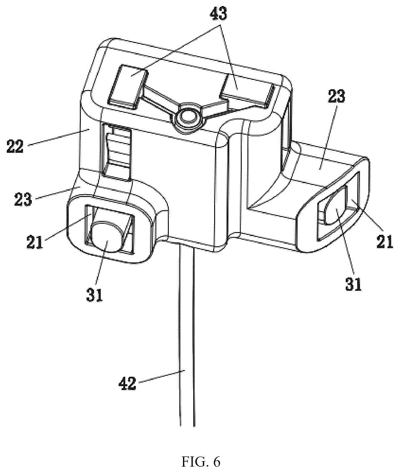 Patent US12569043 Figure 6 – Locking device and suitcase having same
