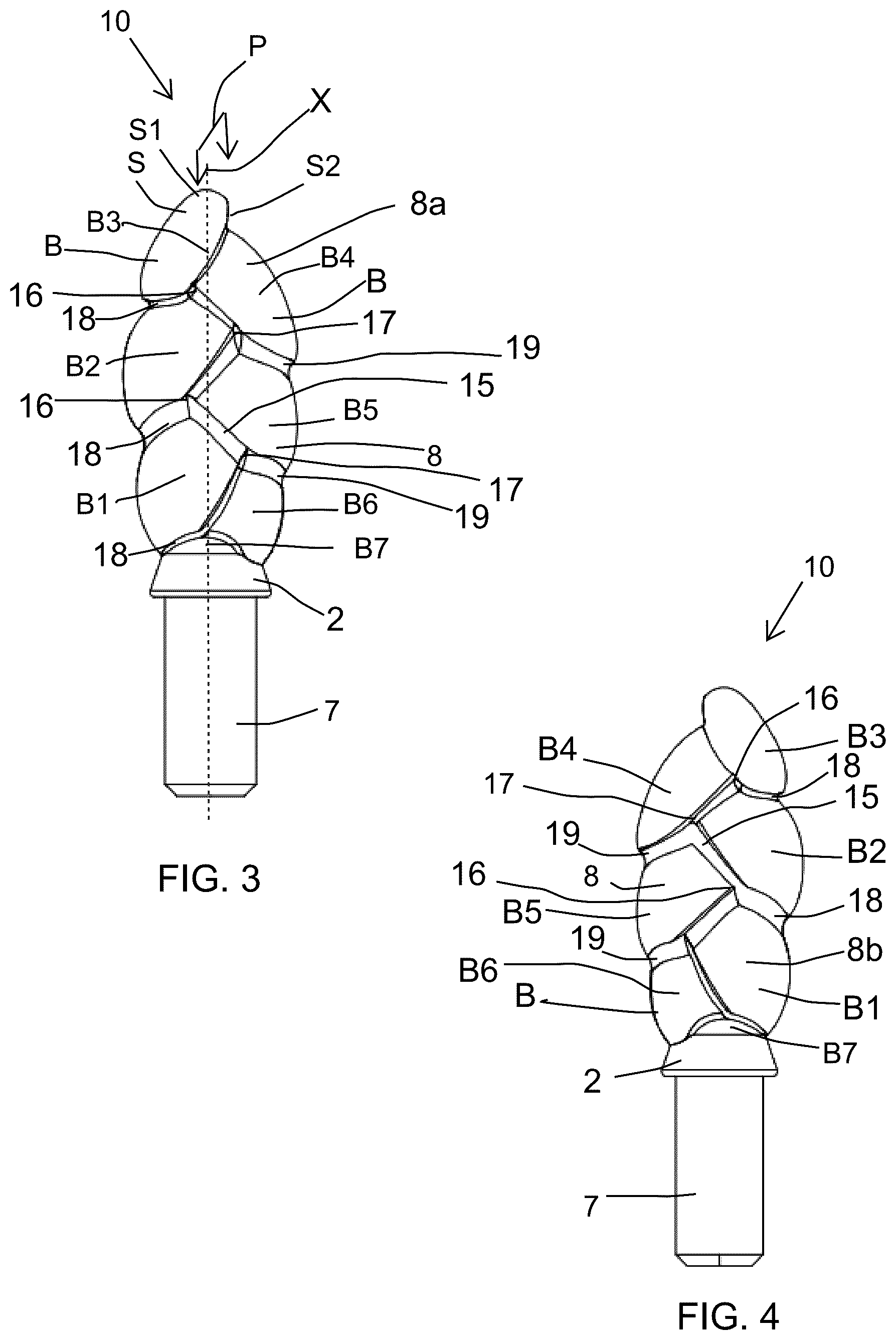 Patent US12569050 Figure 4 – Applicator head for applying a cosmetic product