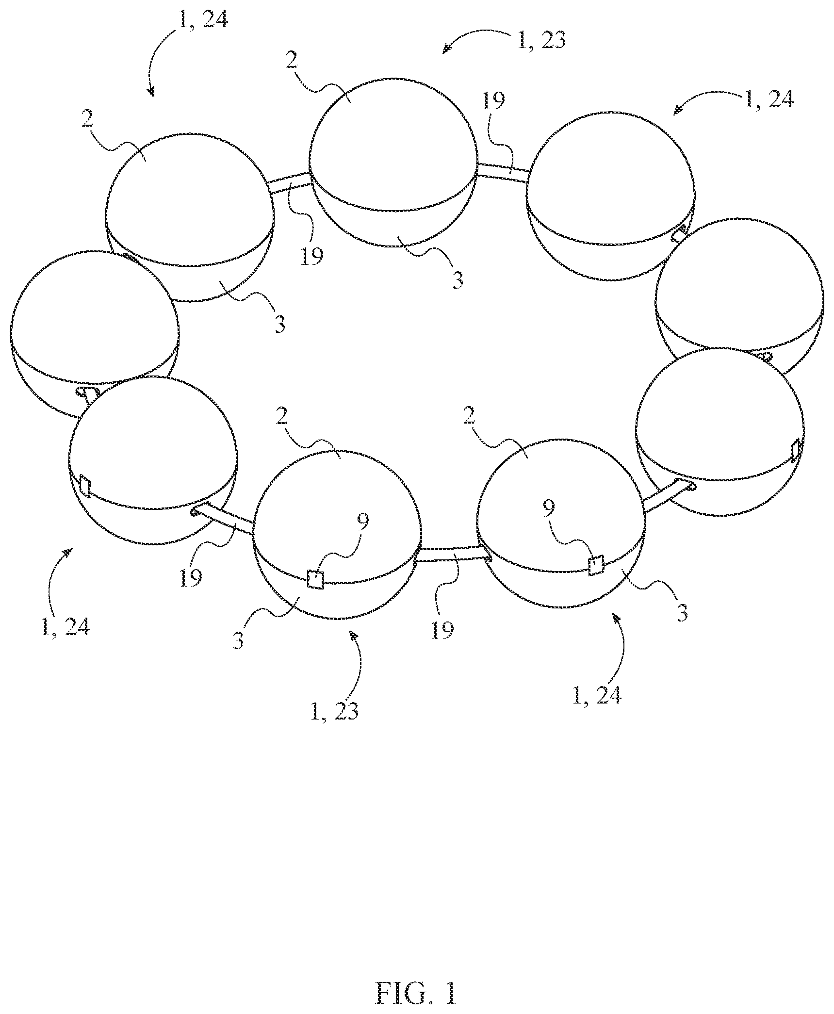 Patent US12569051 Figure 1 – Portable small-item storage apparatus