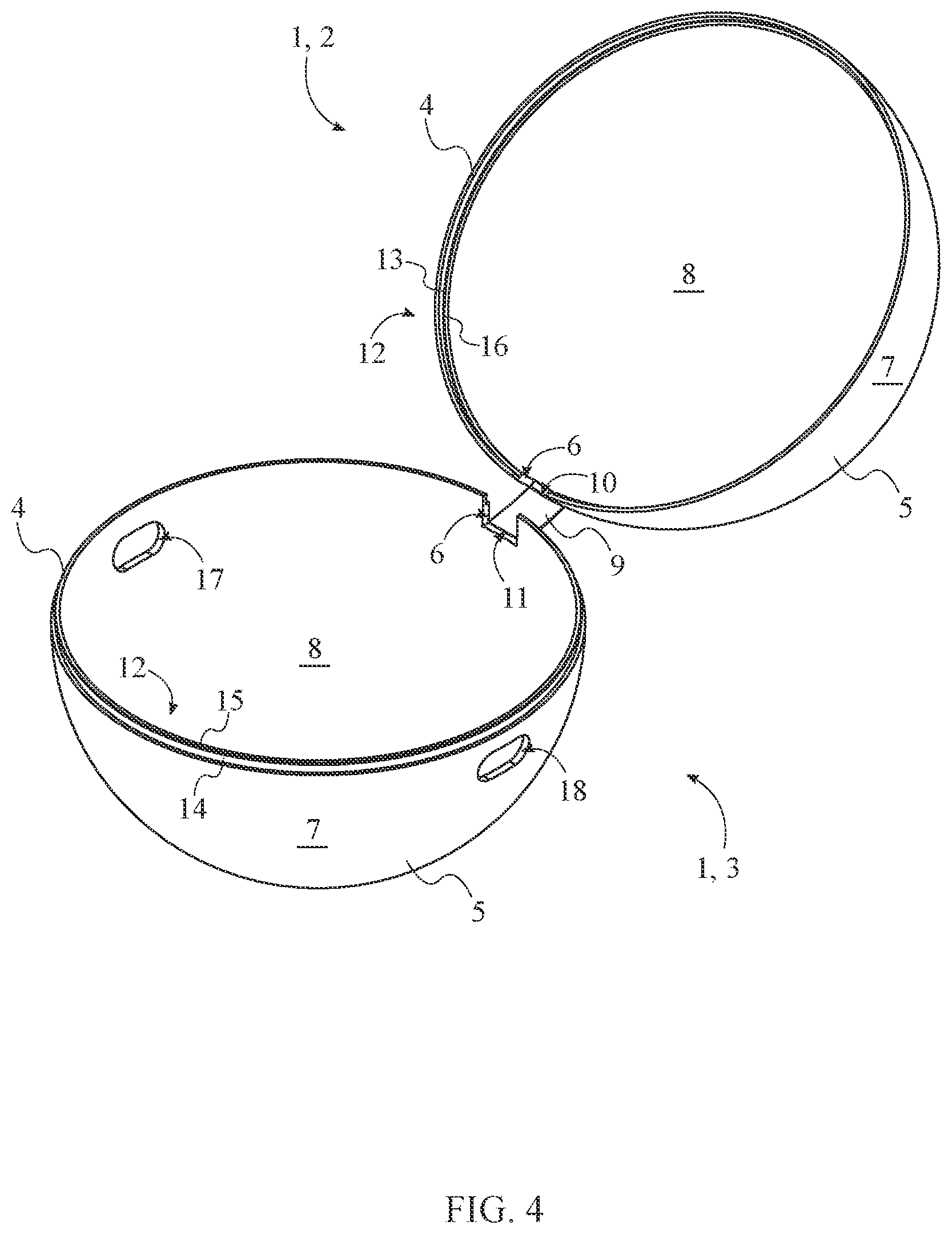 Patent US12569051 Figure 4 – Portable small-item storage apparatus