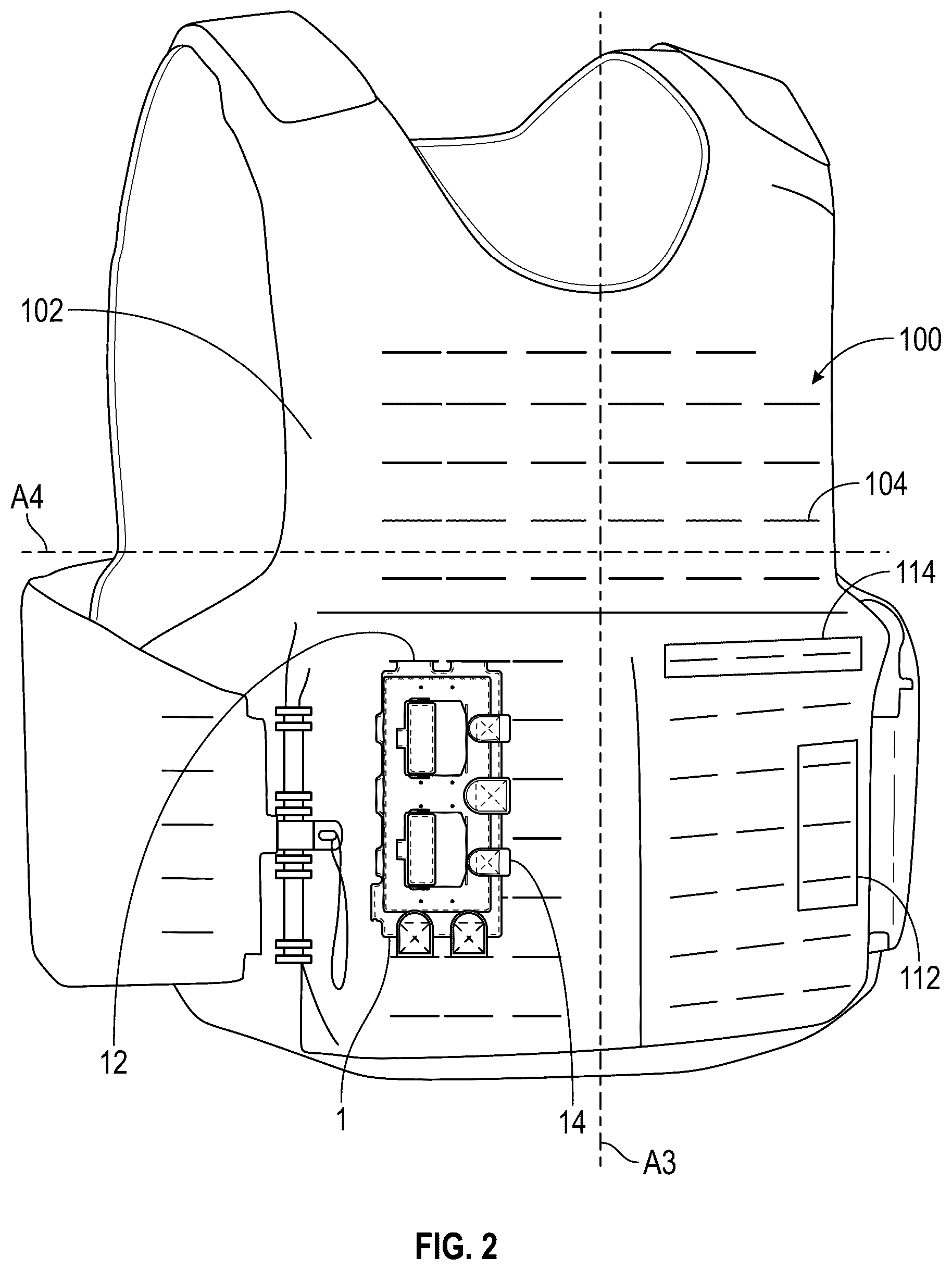 Patent US12569053 Figure 2 – Attachment panel for a modular attachment grid