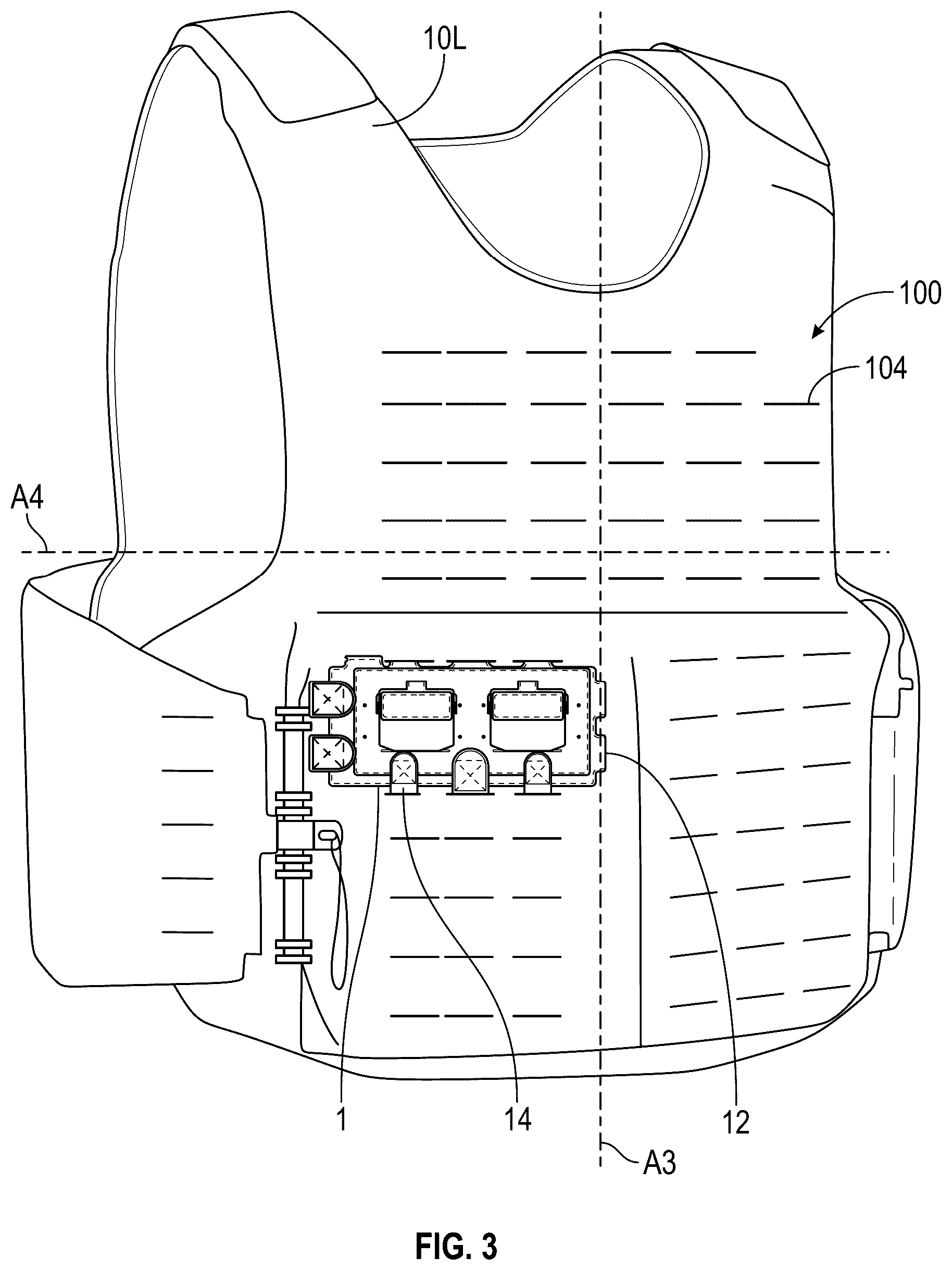 Patent US12569053 Figure 3 – Attachment panel for a modular attachment grid