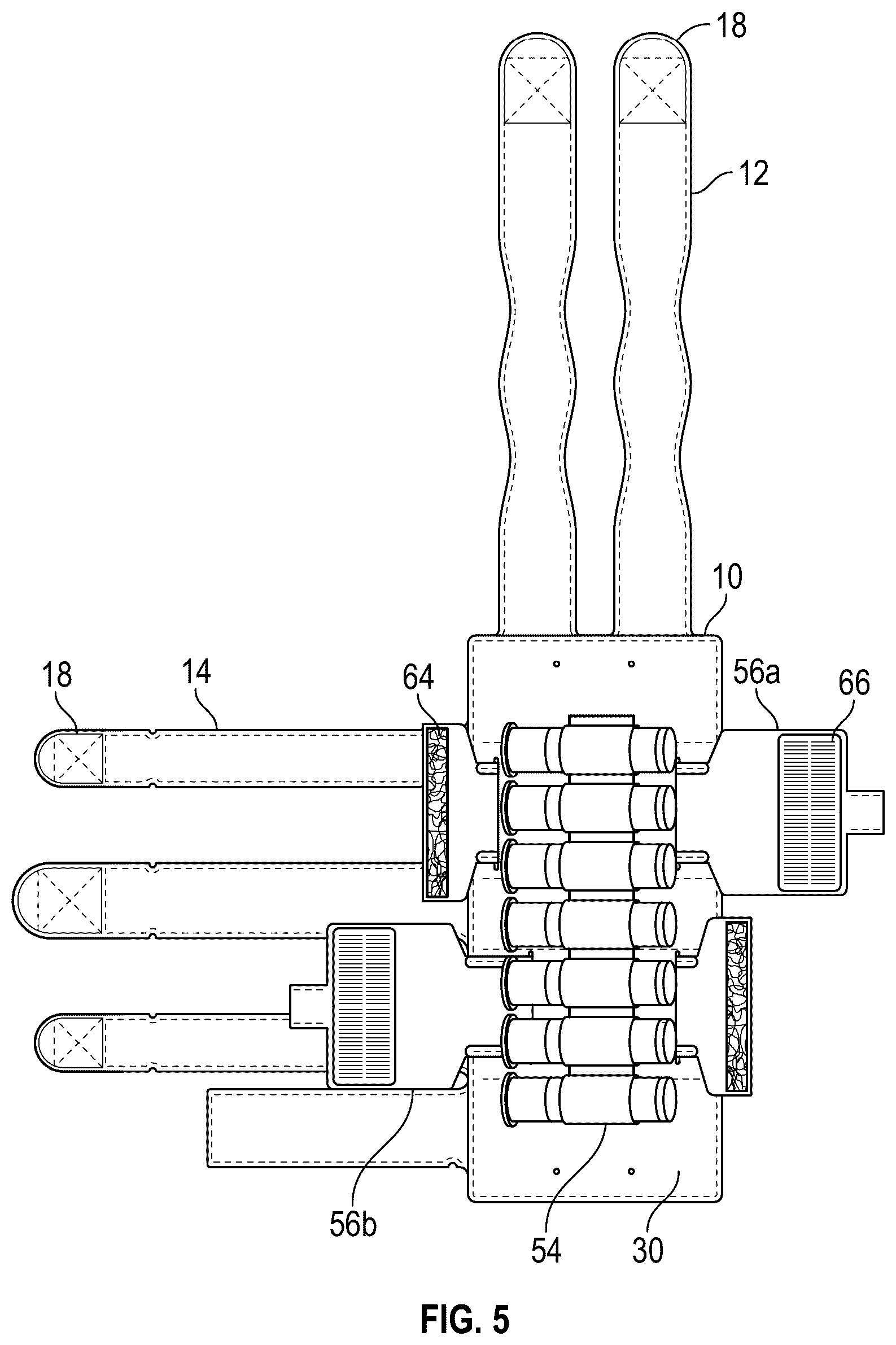 Patent US12569053 Figure 5 – Attachment panel for a modular attachment grid