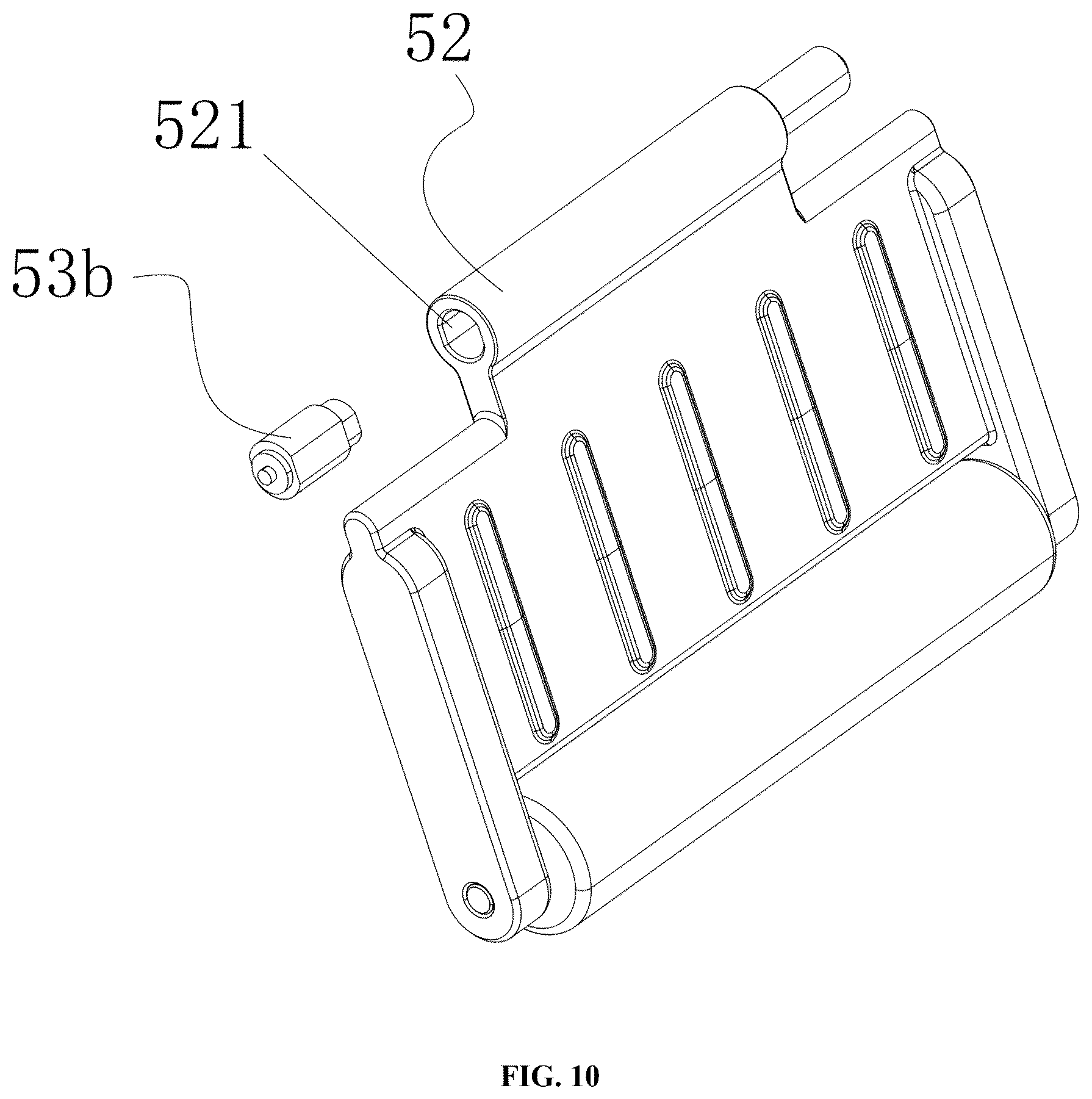 Patent US12569054 Figure 10 – Electric cleaning brush using bristle brush for cleaning