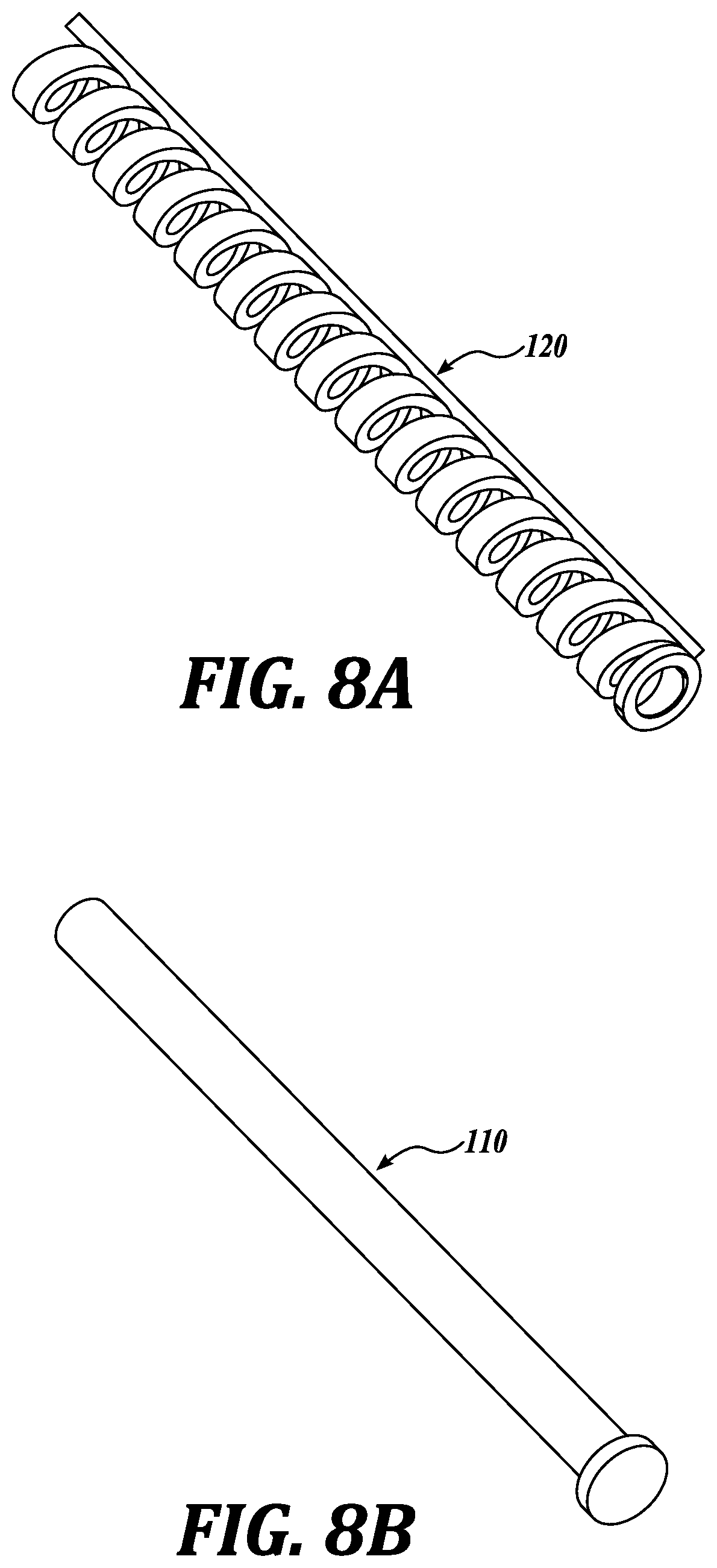 Patent US12569056 Figure 7 – Spiral cosmetic applicator with downward facing microcombs