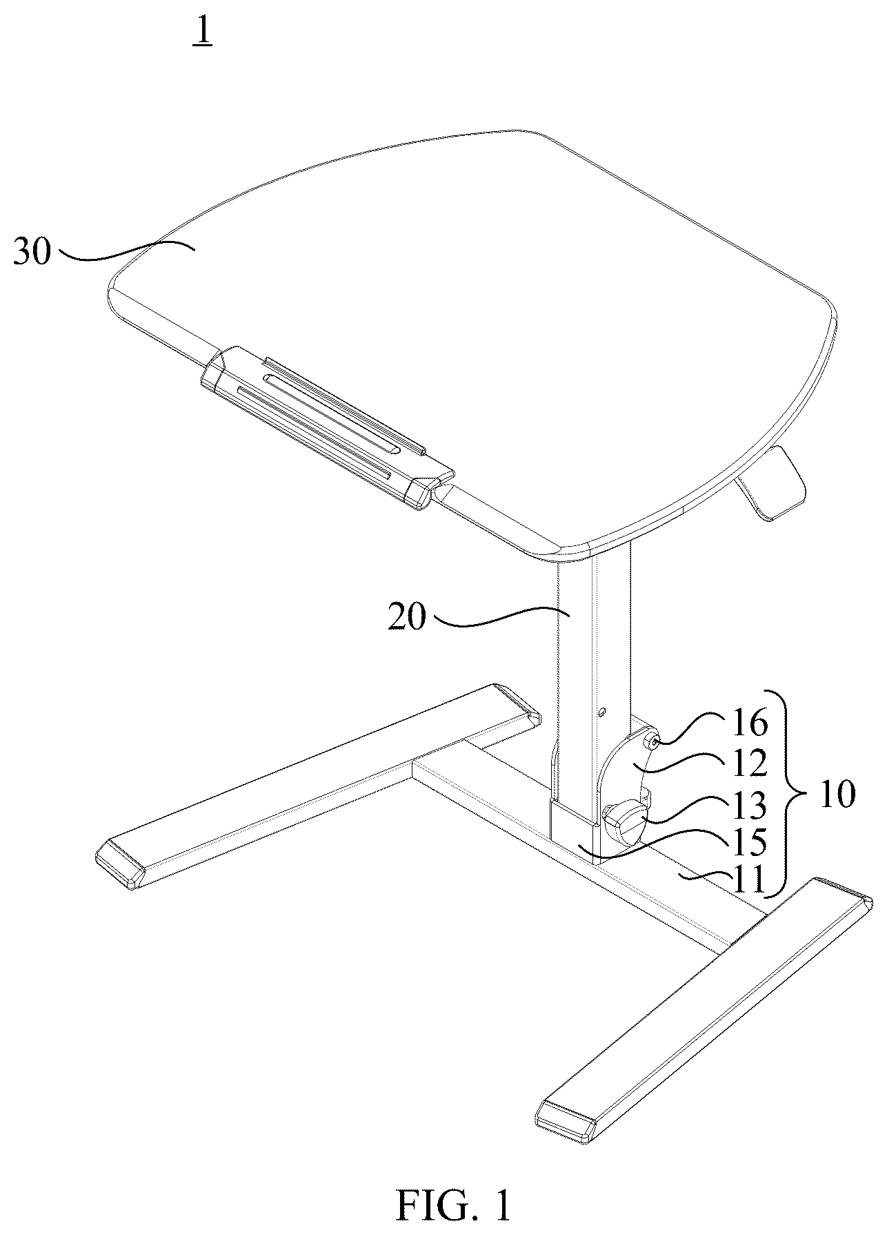 Patent US12569058 — Folding table — Figure 1