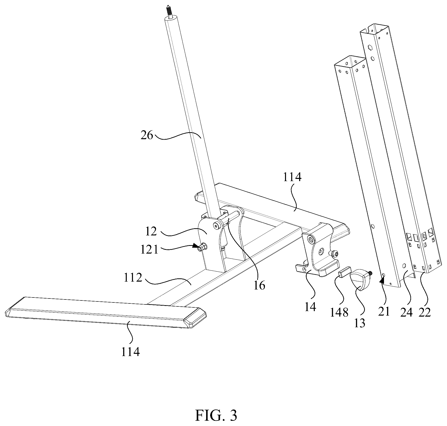 Patent US12569058 Figure 3 – Folding table