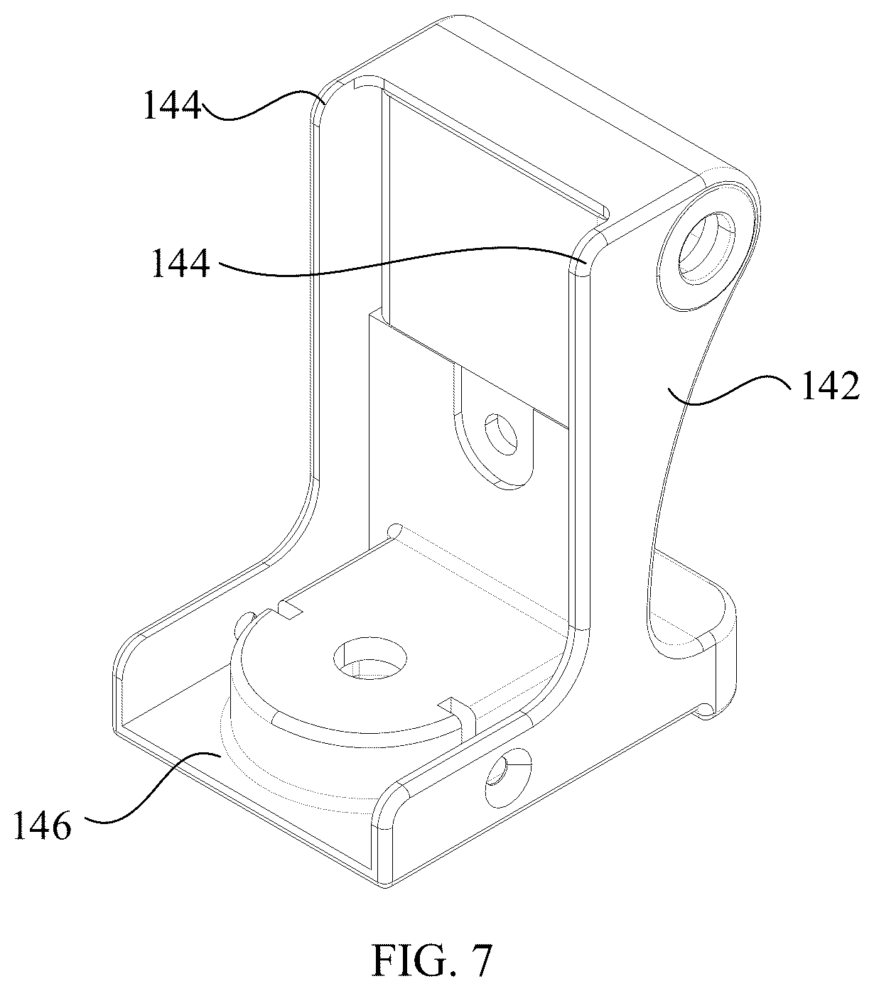 Patent US12569058 Figure 7 – Folding table