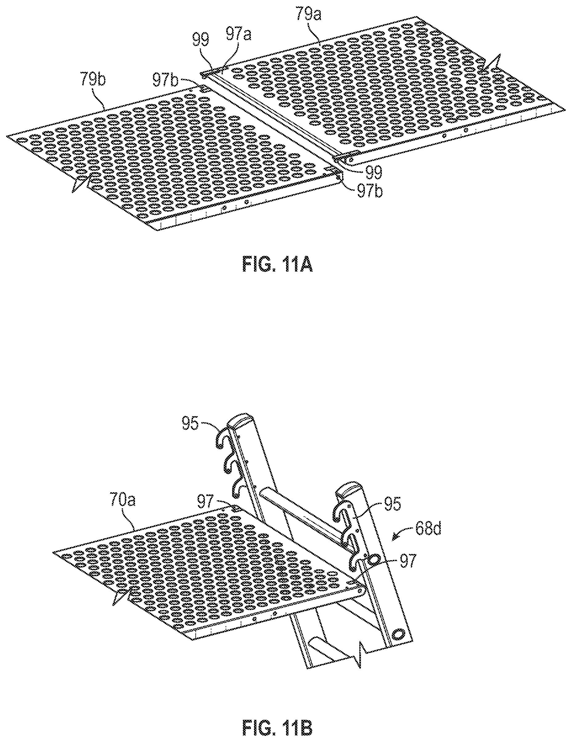 Patent US12569060 Figure 12 – Mobile storage system with elevated platform
