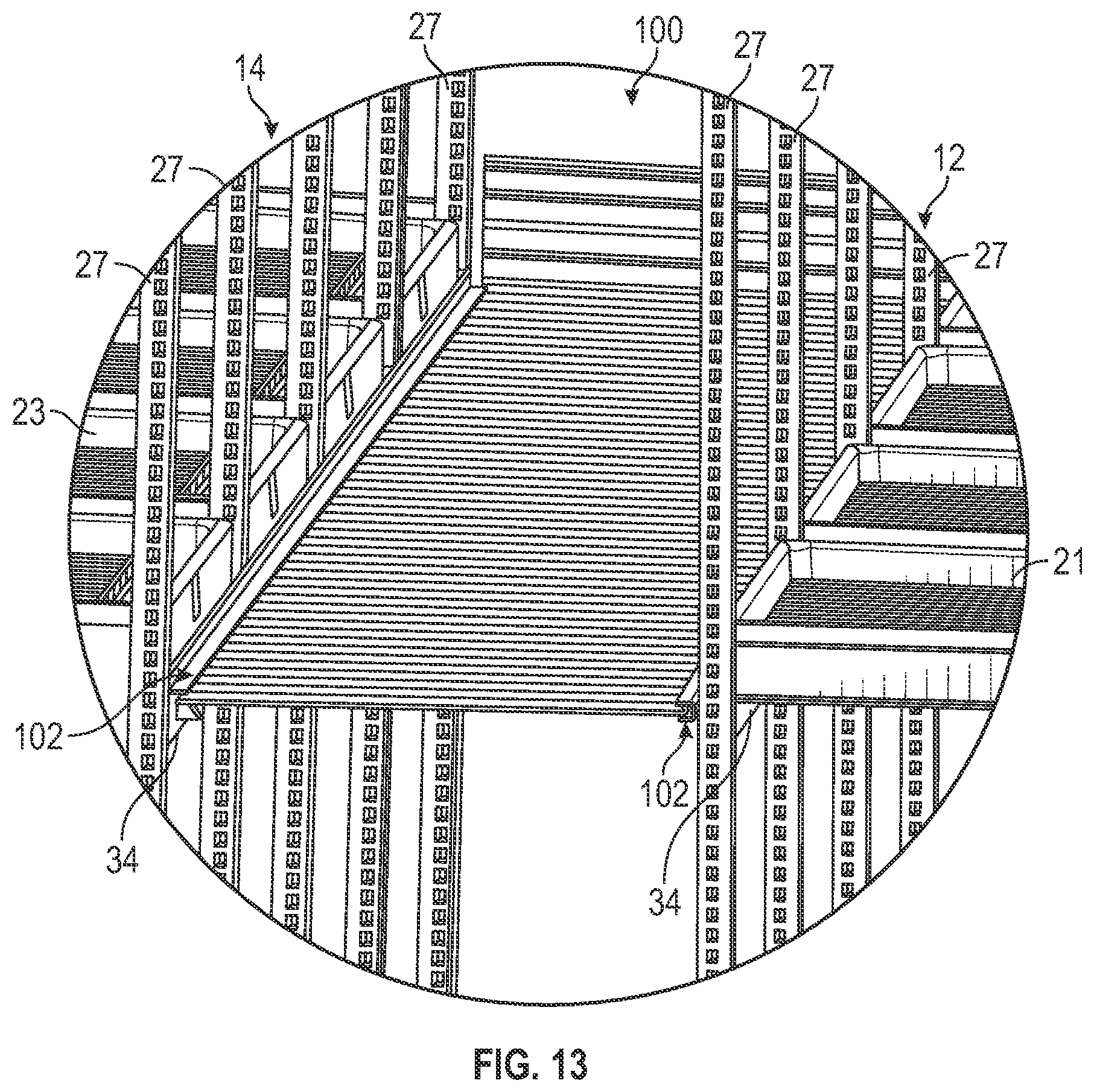 Patent US12569060 Figure 15 – Mobile storage system with elevated platform