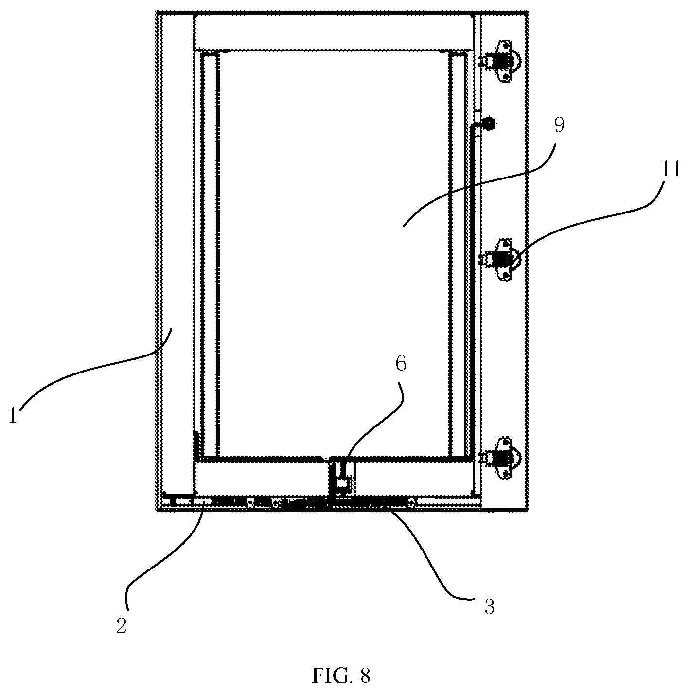 Patent US12569061 Figure 6 – Control device and sanitary equipment