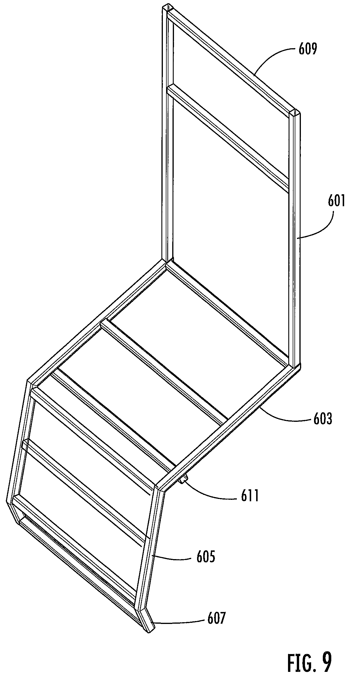 Patent US12569062 Figure 13 – Locker with reclining seat and roll-up door
