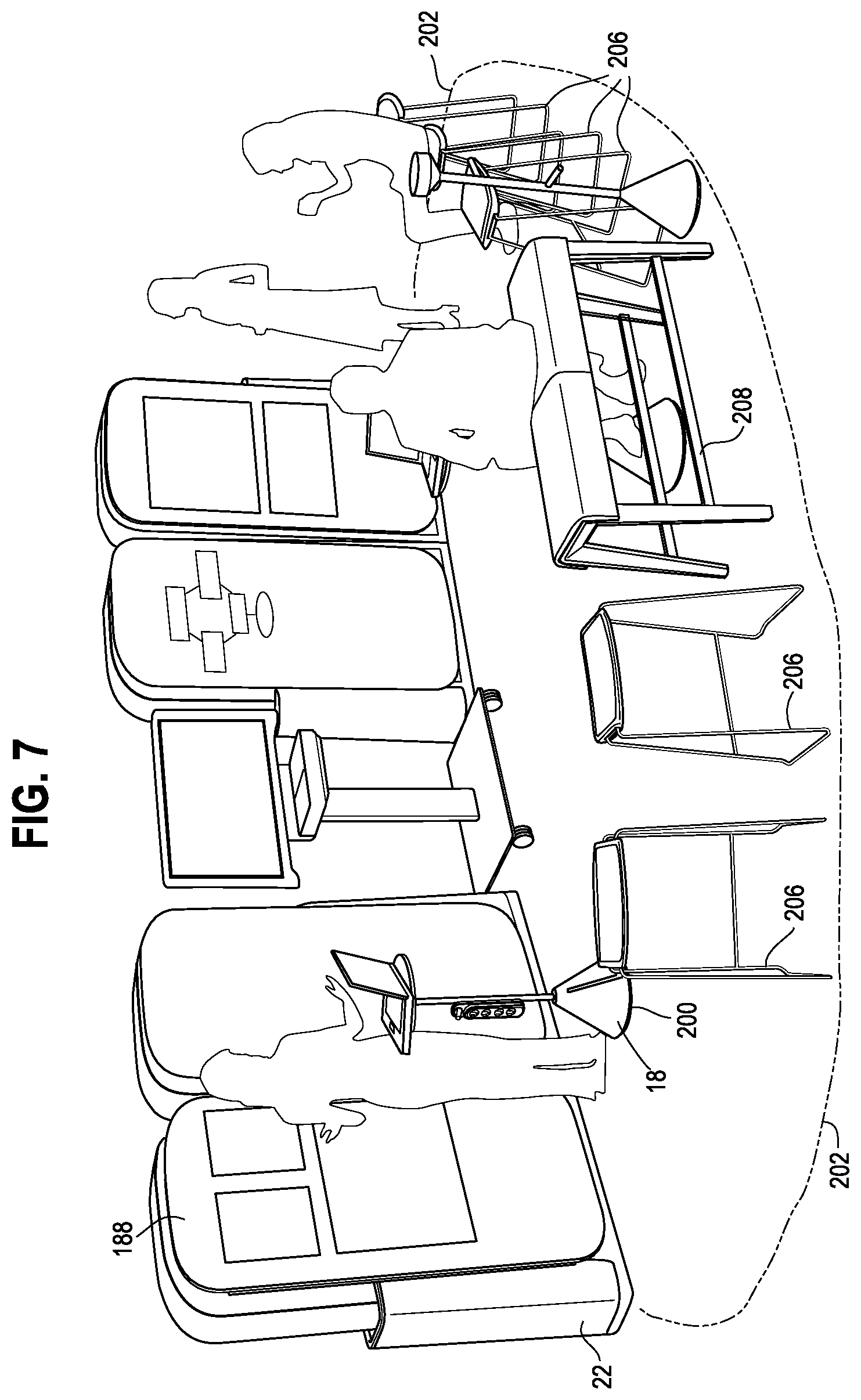 Patent US12569063 Figure 7 – Workspace system and components and method for the use thereof