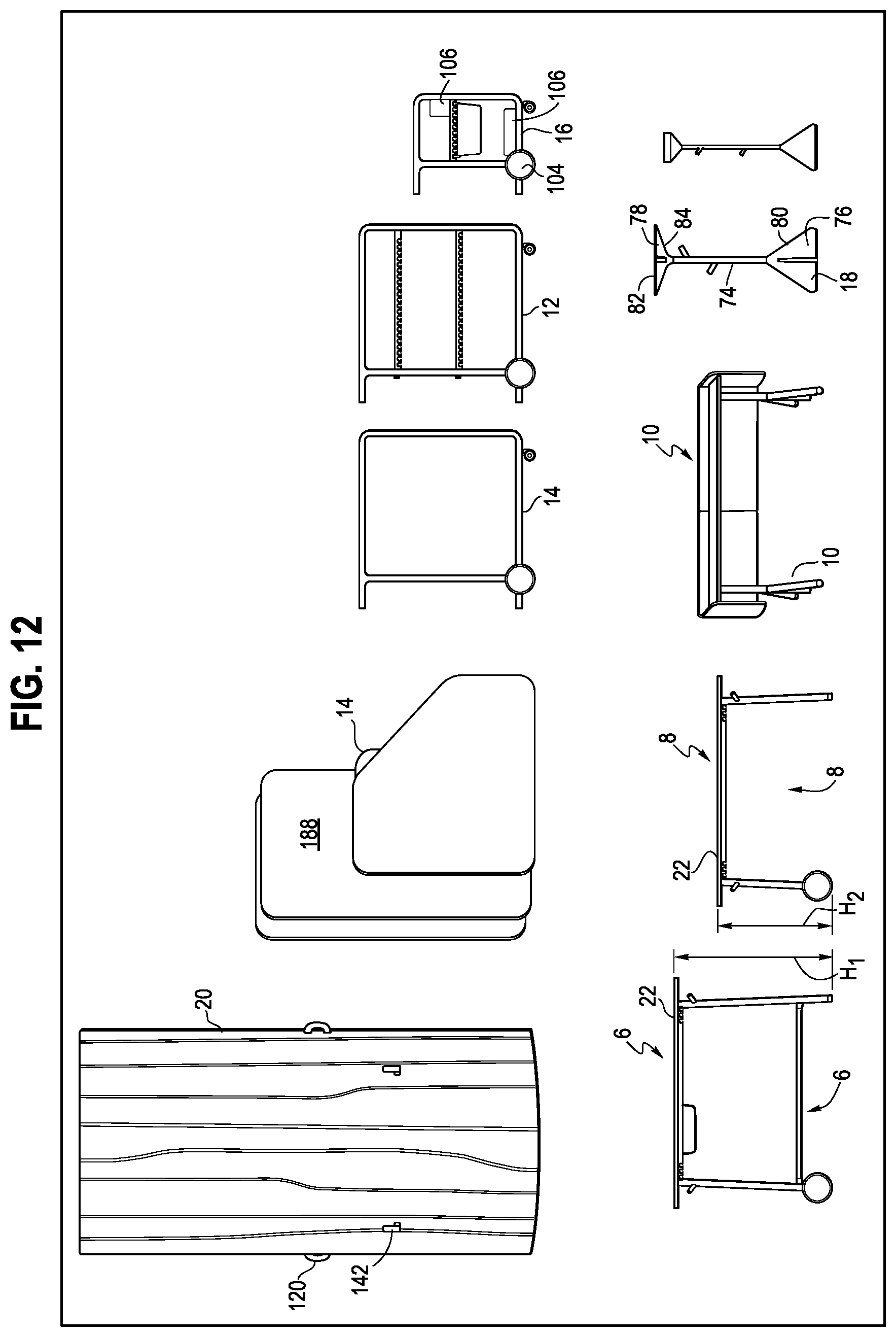 Patent US12569063 Figure 11 – Workspace system and components and method for the use thereof